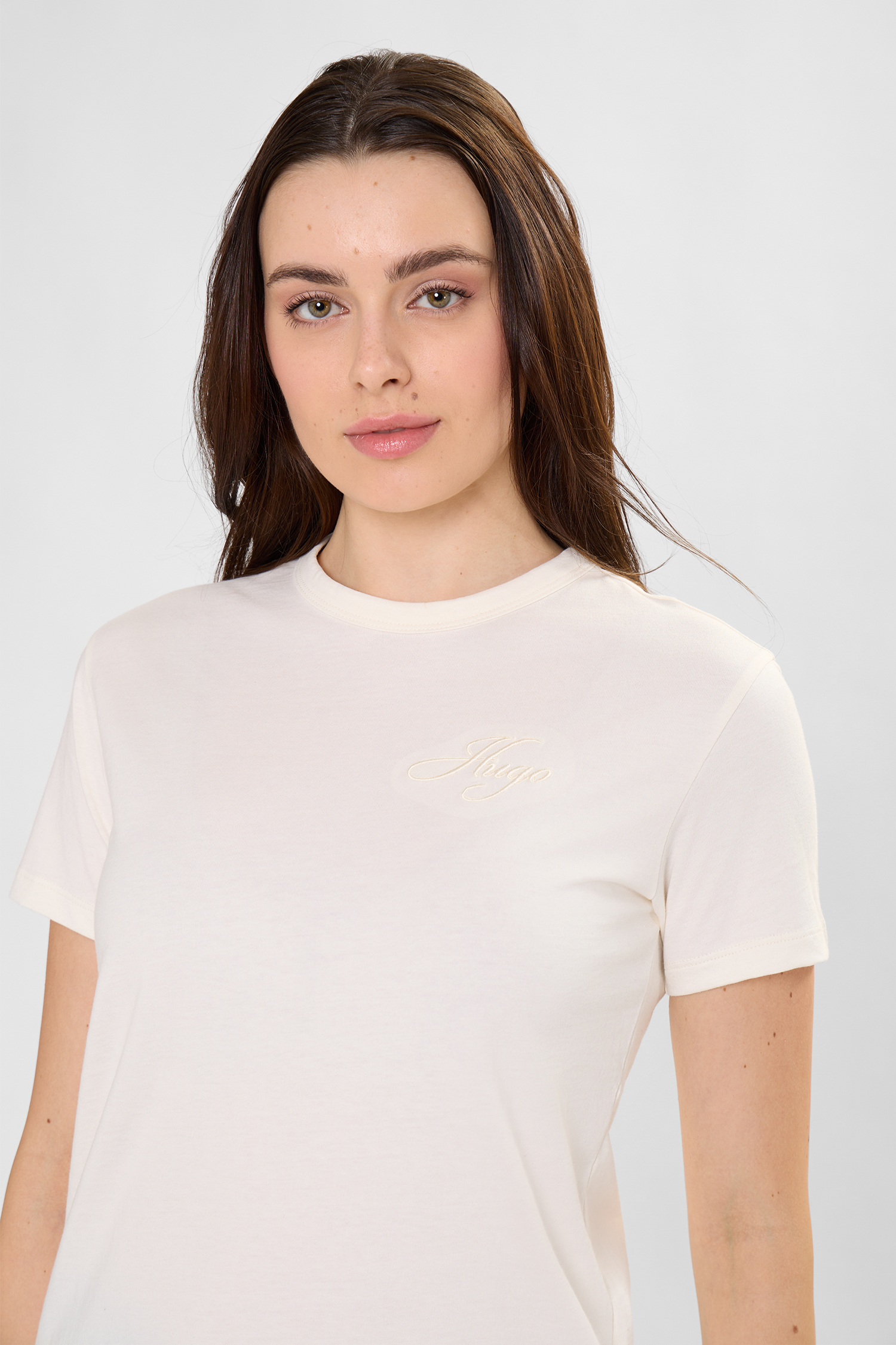 Женская белая футболка HUGO 50561233;115