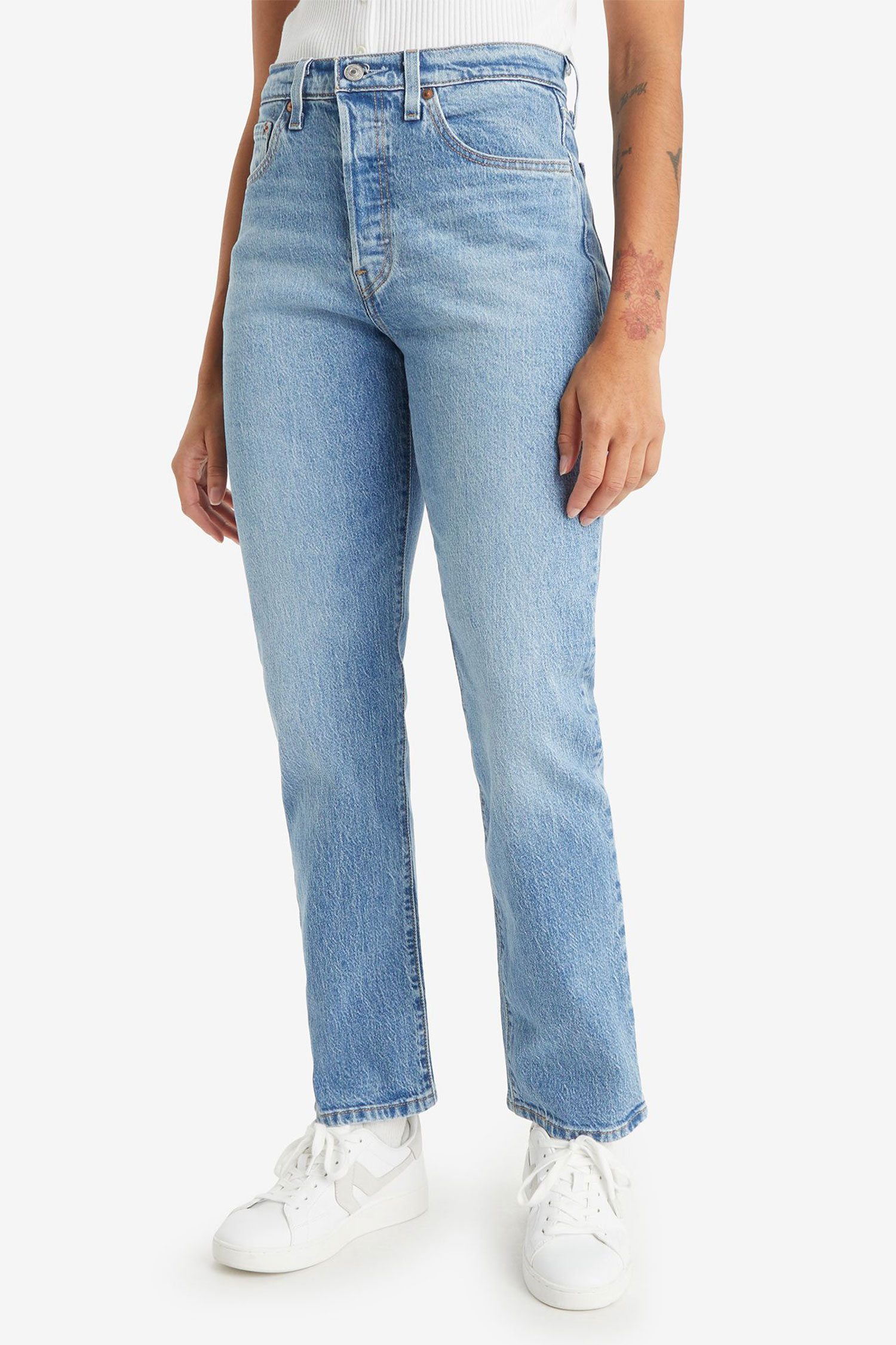 Женские голубые джинсы  501® Straight Levi’s® 12501;0415