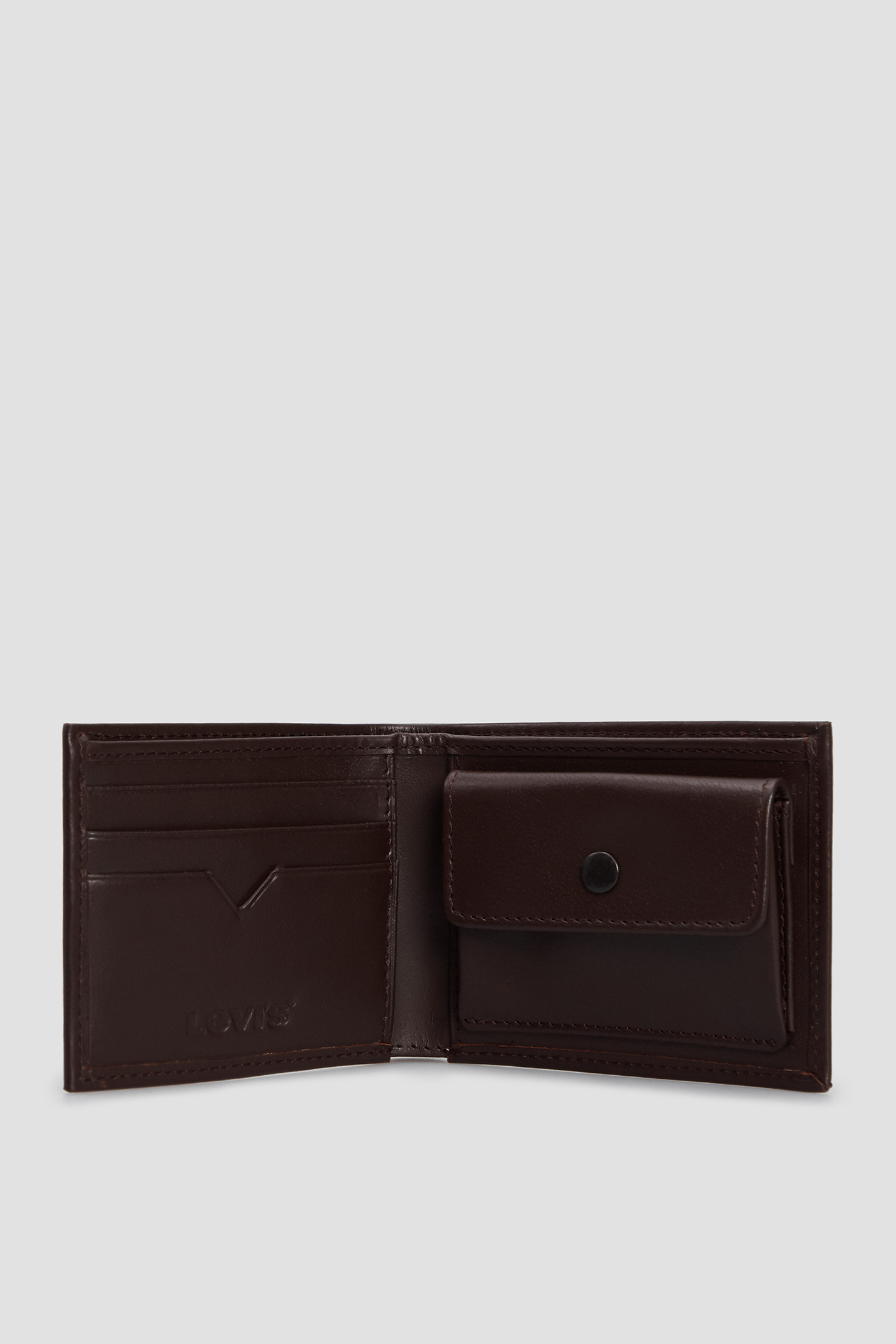 Чоловічий коричневий шкіряний гаманець Levi’s® 233685;4.28