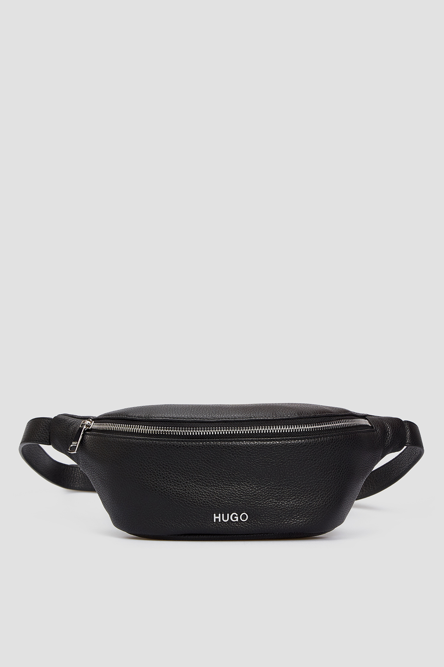 Женская черная кожаная поясная сумка HUGO 50435137;001