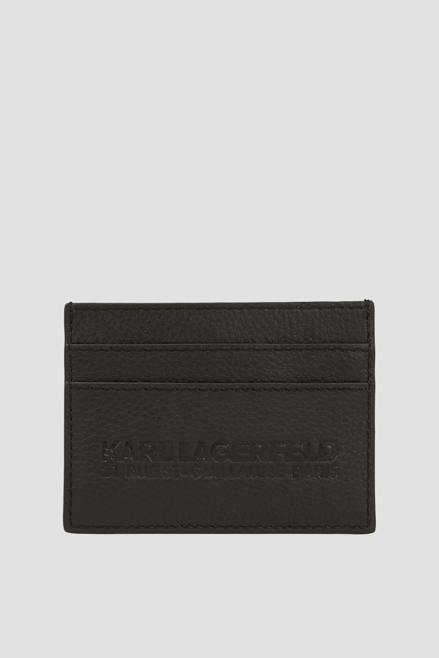 Мужской черный кожаный кардхолдер Karl Lagerfeld A3M32051;999