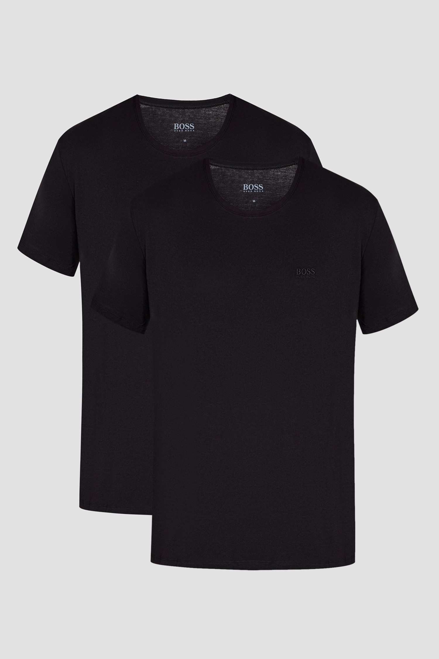 Мужская черная футболка (2 шт) BOSS 50325390;001