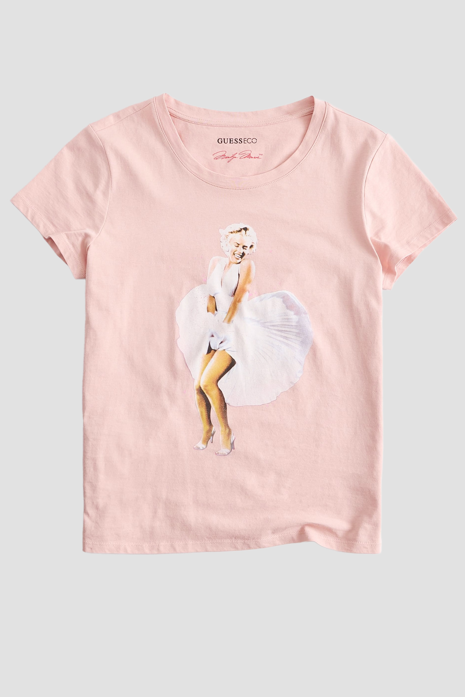Жіноча пудрова футболка Guess W6YI66.K6715;G66B