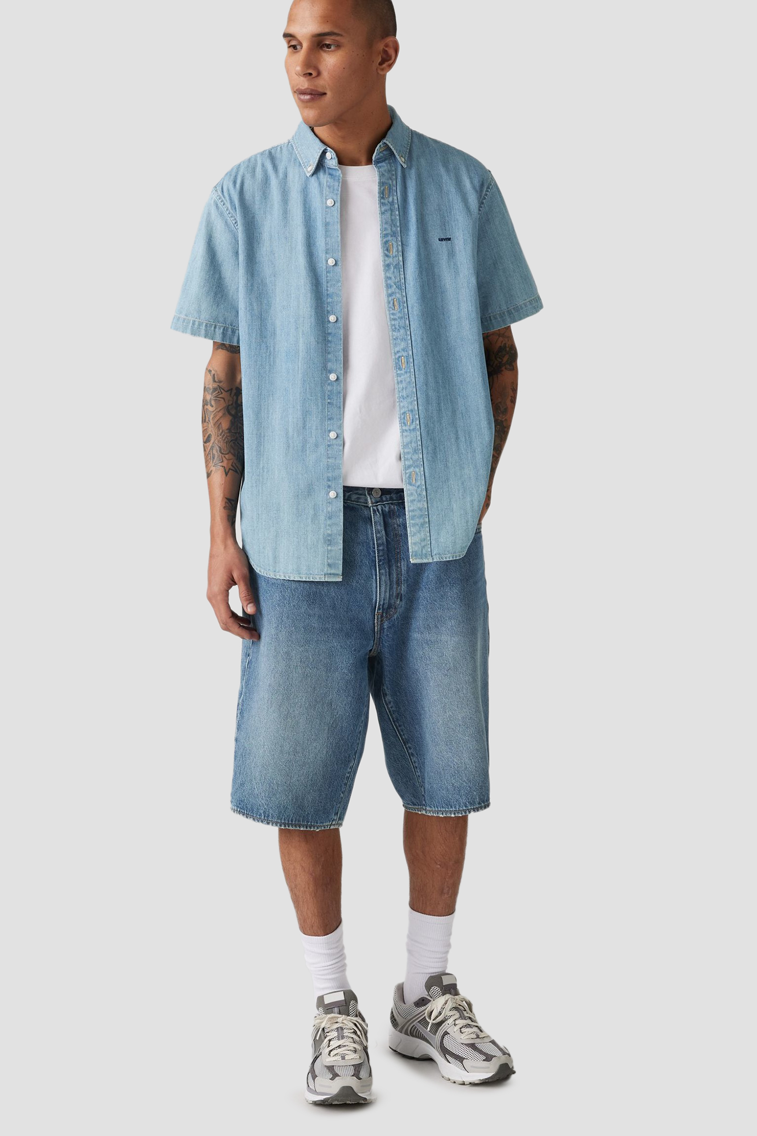 Чоловічі сині джинсові шорти 478 Baggy 12