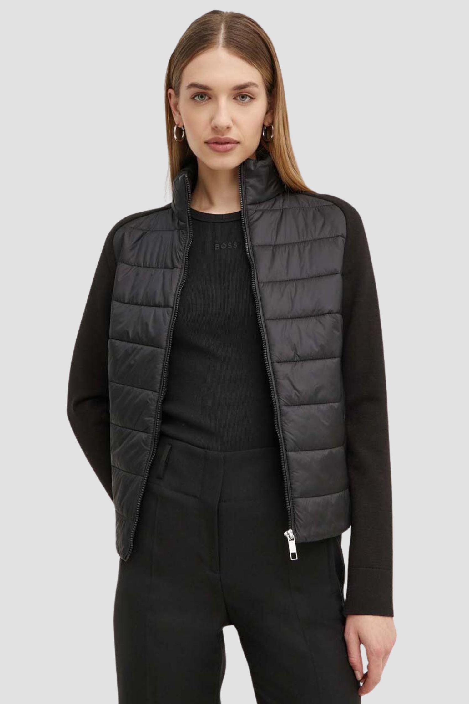 Женская черная куртка BOSS 50527660;001