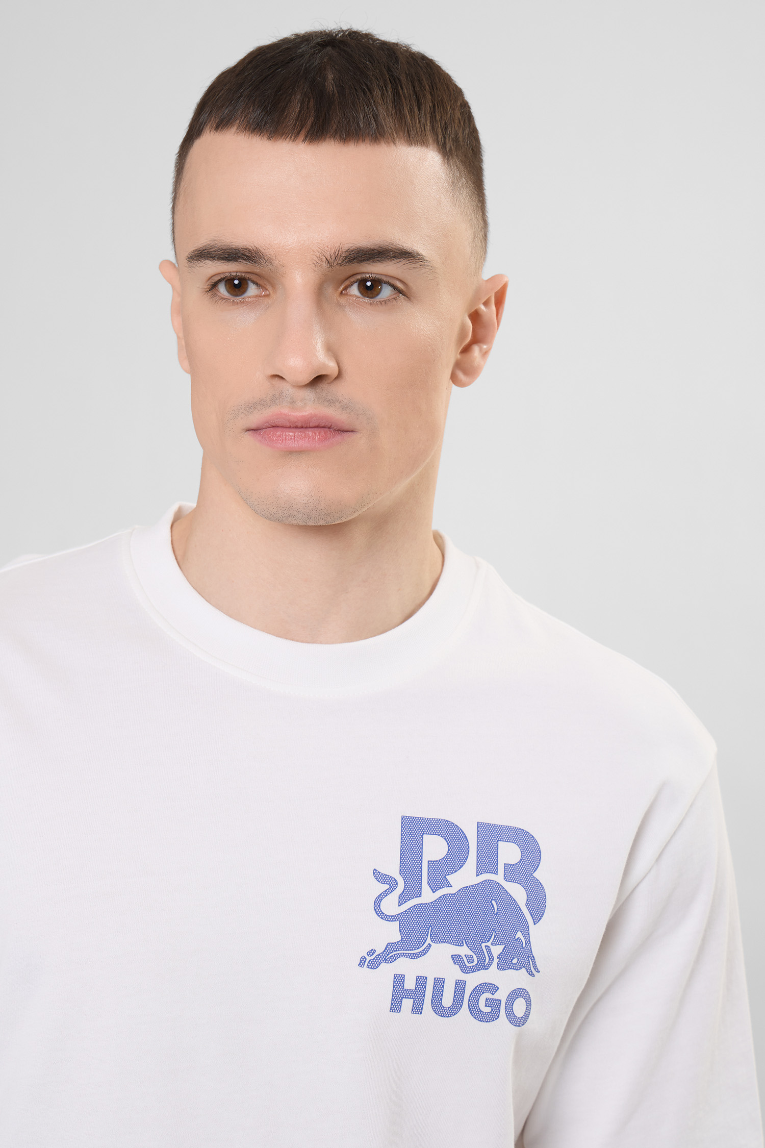 Чоловіча біла футболка HUGO 50564572;100
