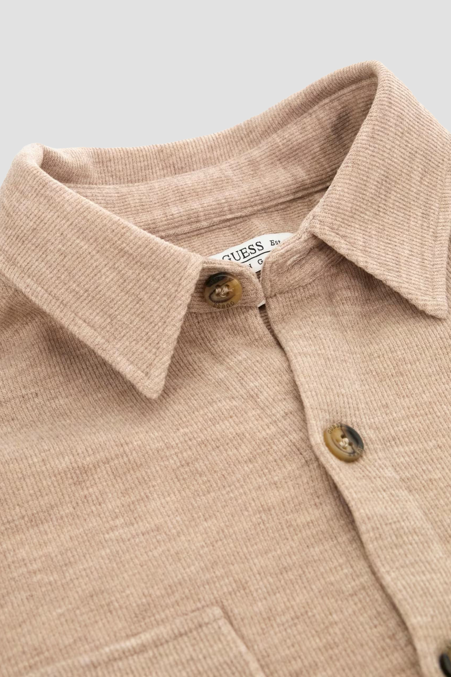 Чоловіча бежева вельветова сорочка Guess M4BH61.WGKE0;H155