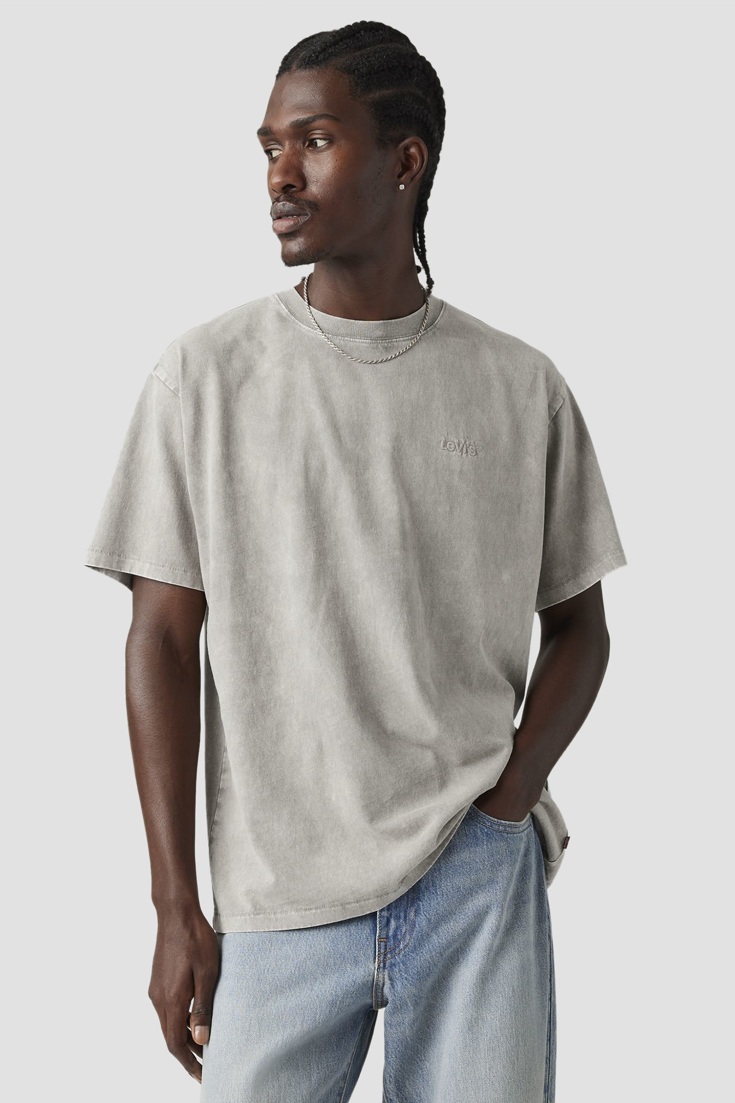 Мужская серая футболка Levi’s® A0637;0134