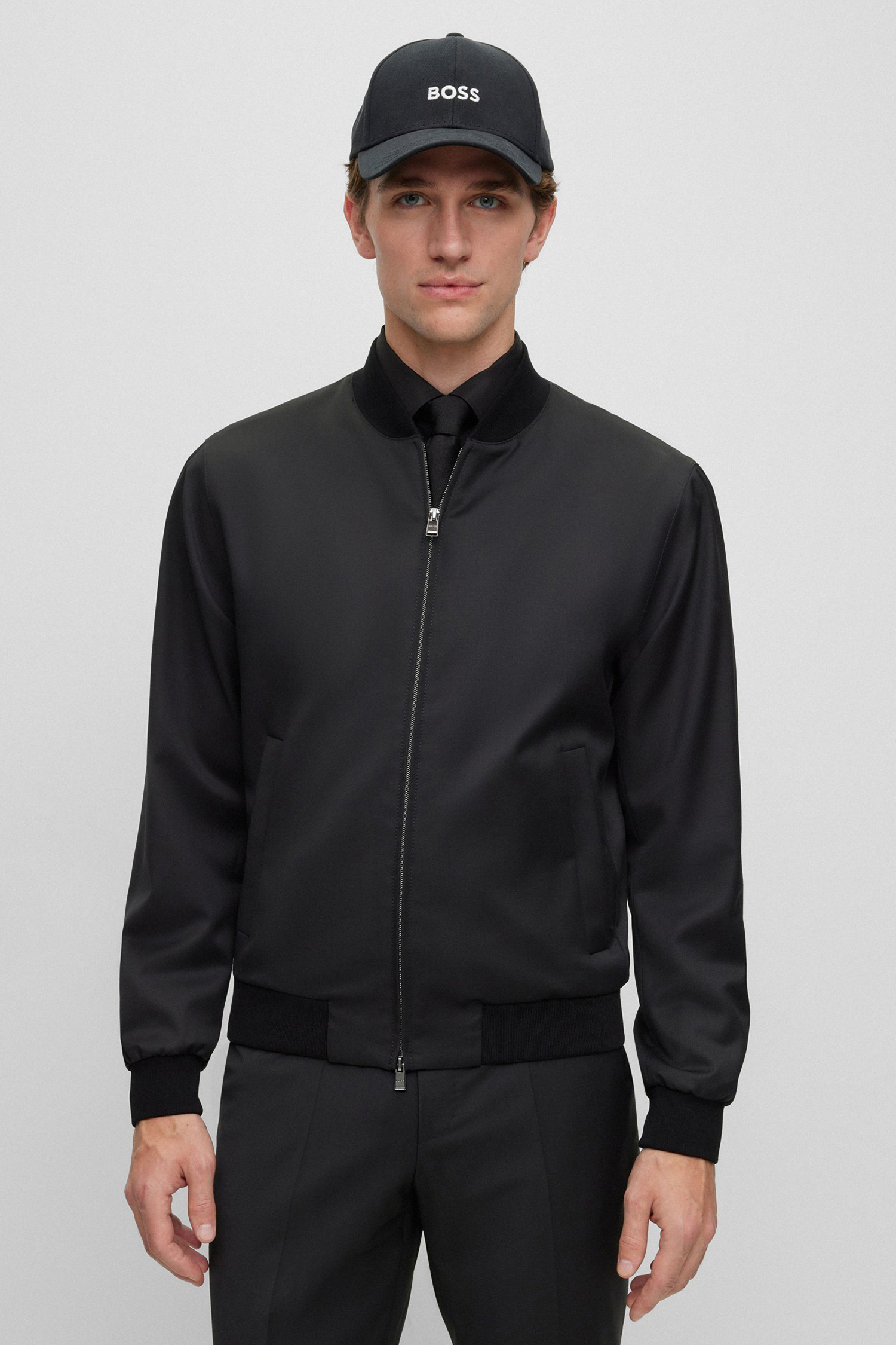 Мужская черная кепка BOSS 50495121;001