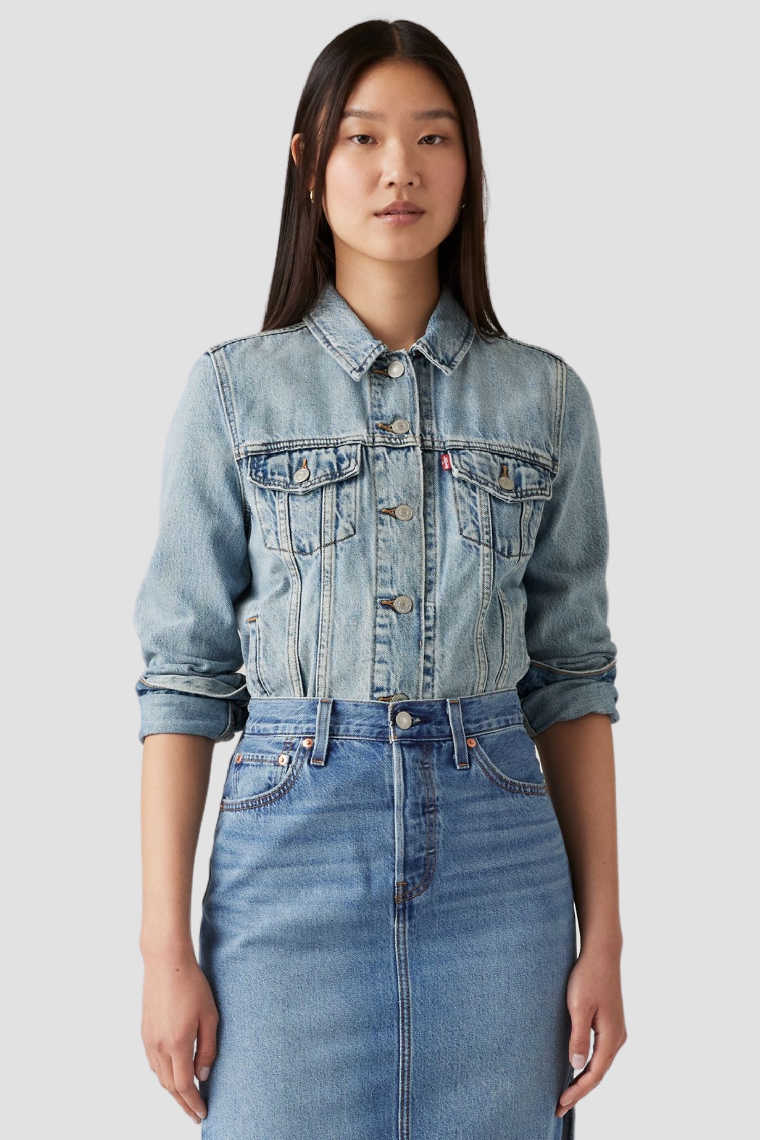 Жіноча блакитна джинсова куртка Levi’s® 29945;0100
