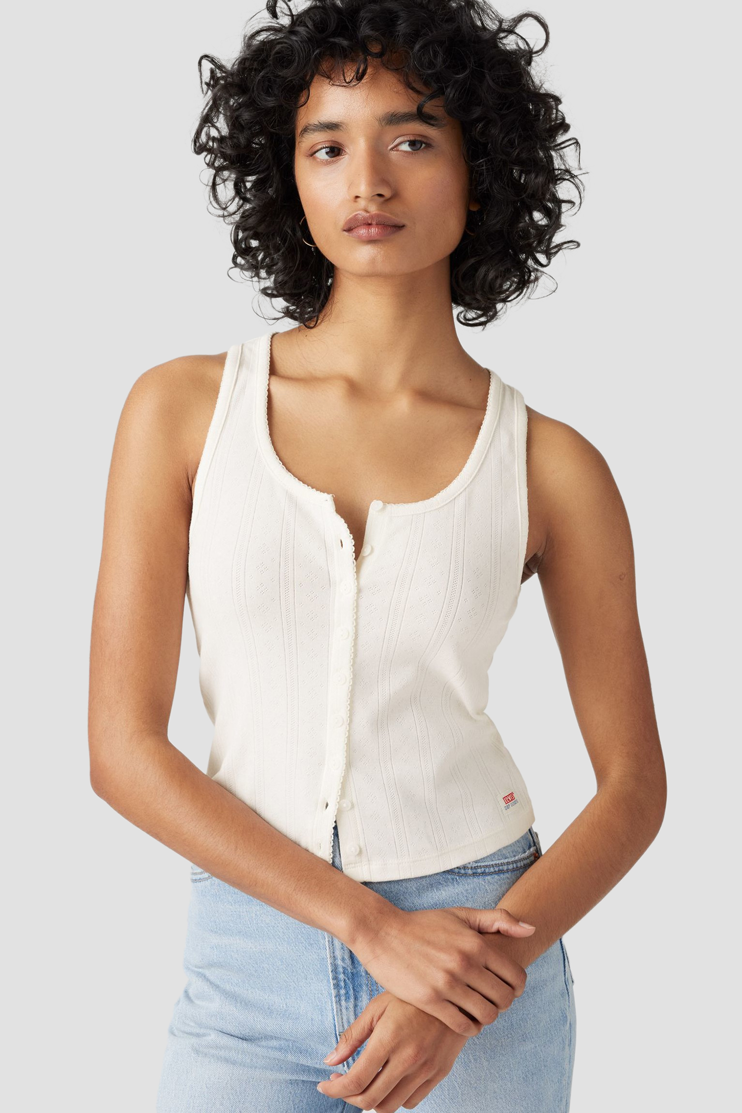Женский белый топ Levi’s® 001ID;0000