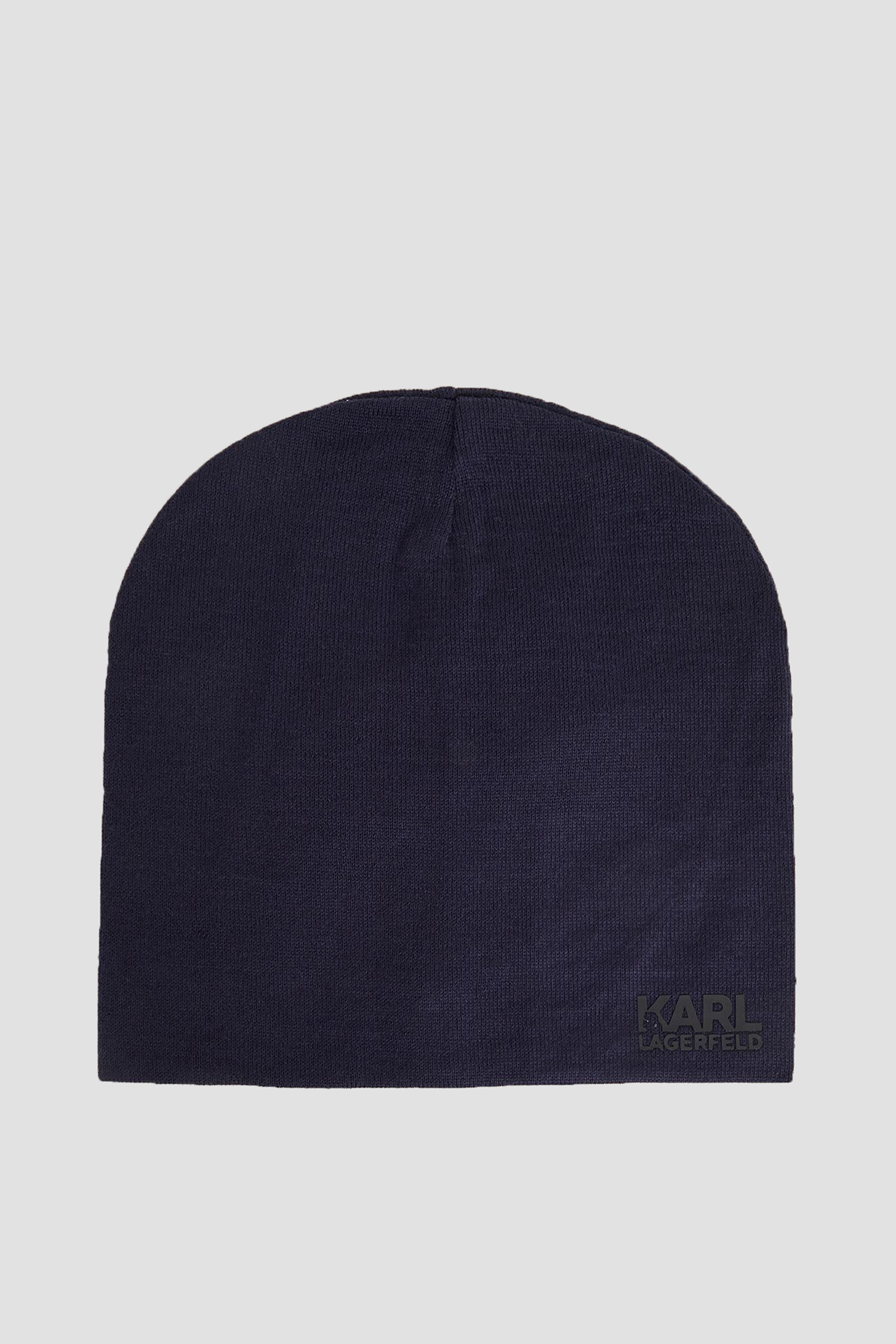 Чоловіча темно-синя вовняна шапка Karl Lagerfeld 534324.805601;690