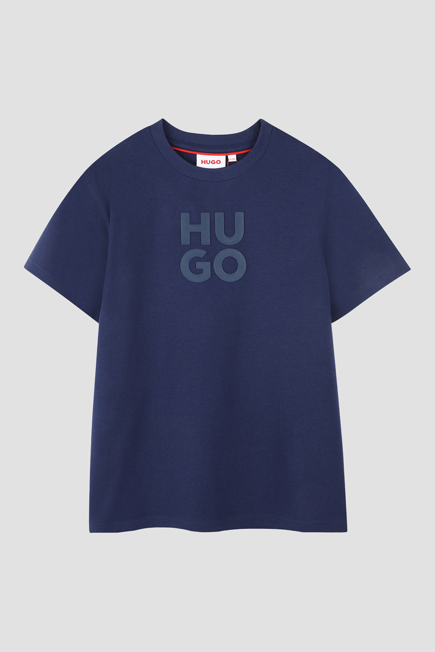 Детская темно-синяя футболка HUGO kids G00335;84N