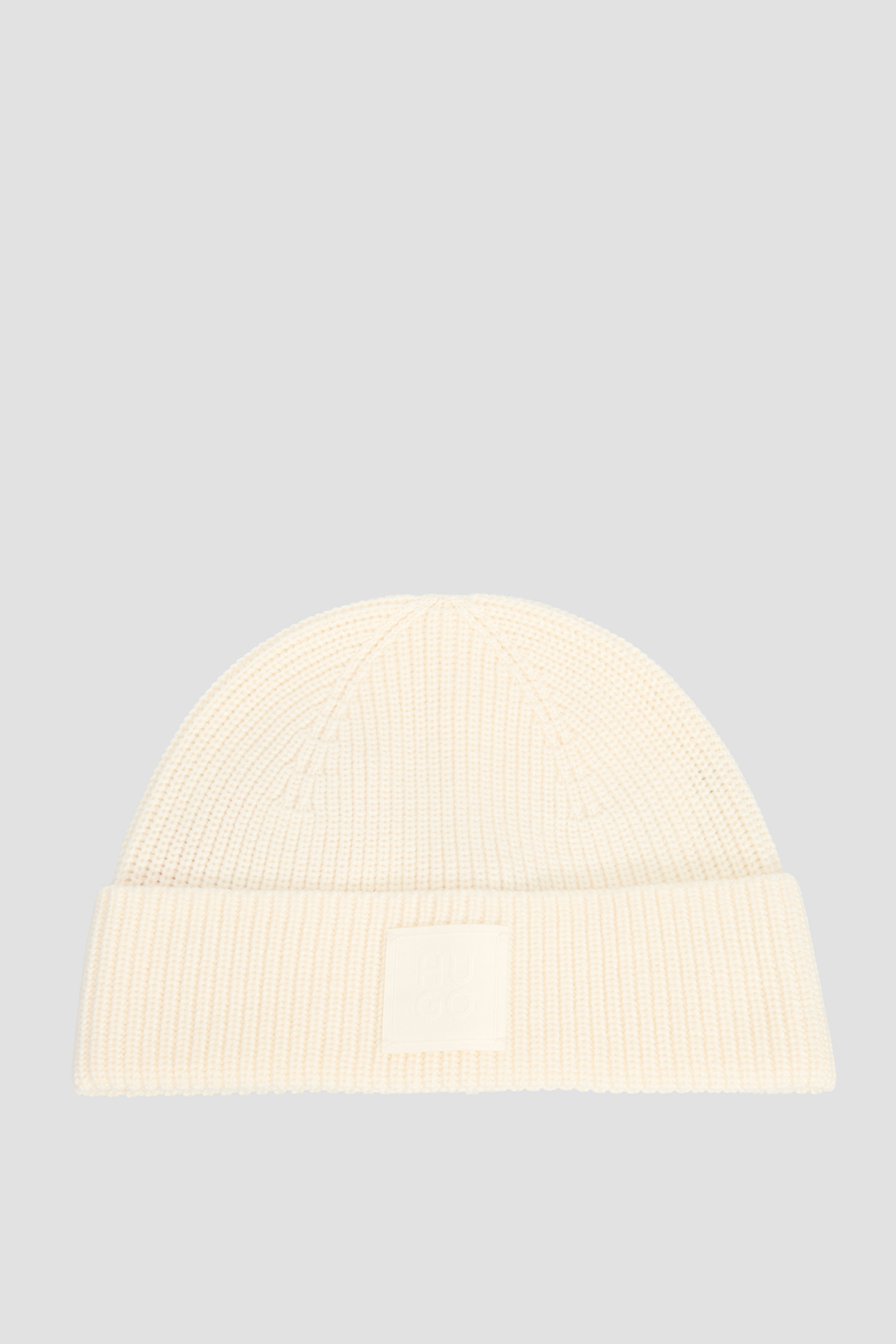 Жіноча біла вовняна шапка HUGO 50548413;118