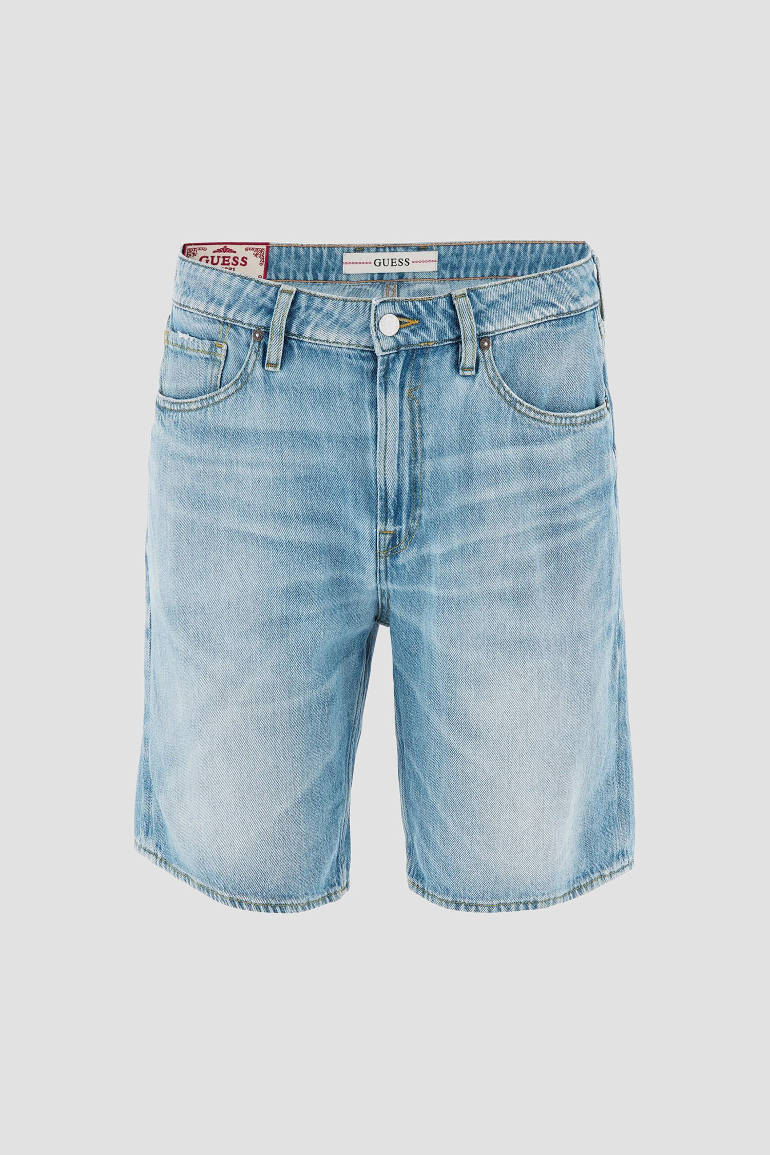 Мужские голубые джинсовые шорты Guess M3GD27.D4Z62;THMI