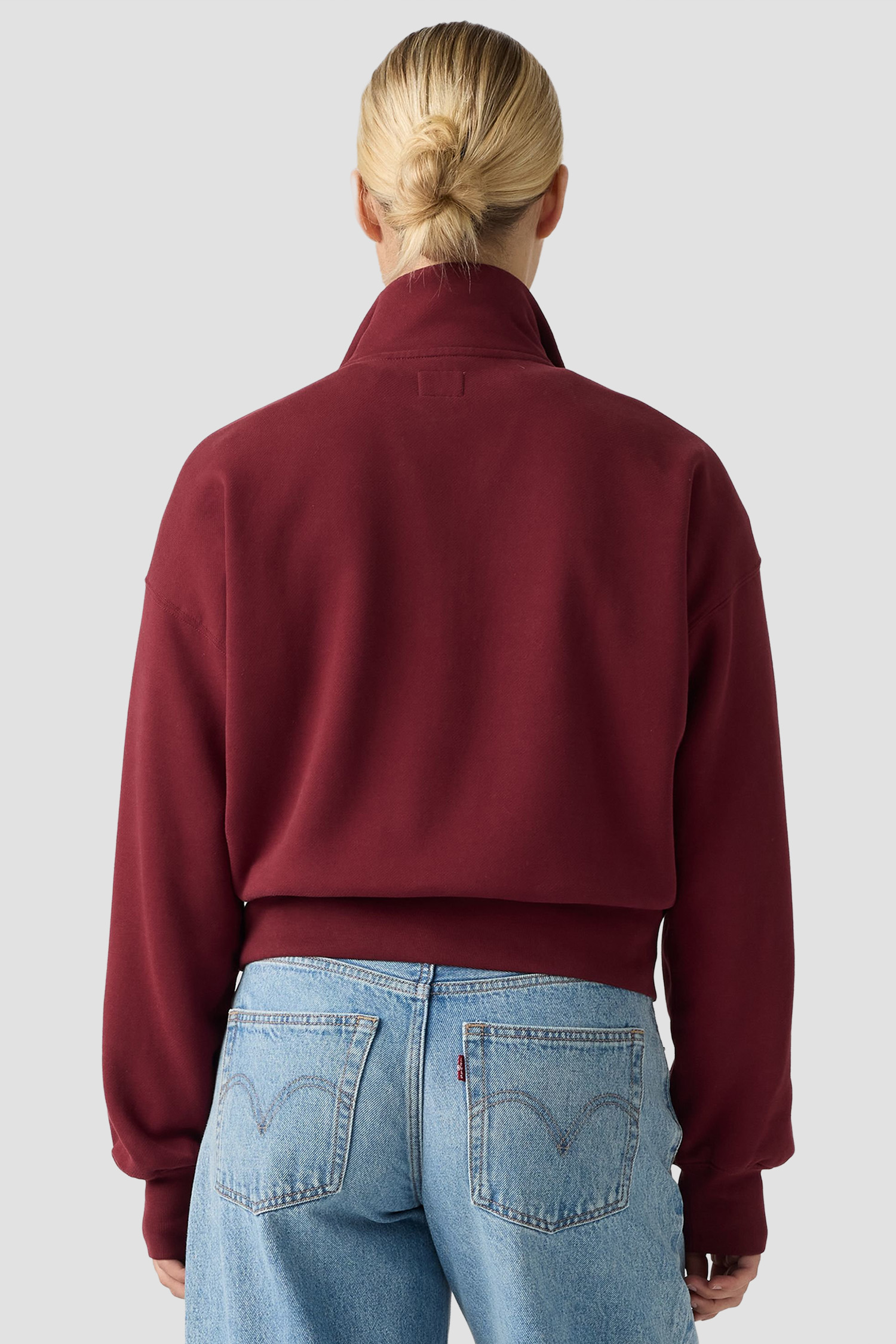 Женская бордовая спортивная кофта Levi’s® 008CM;0000