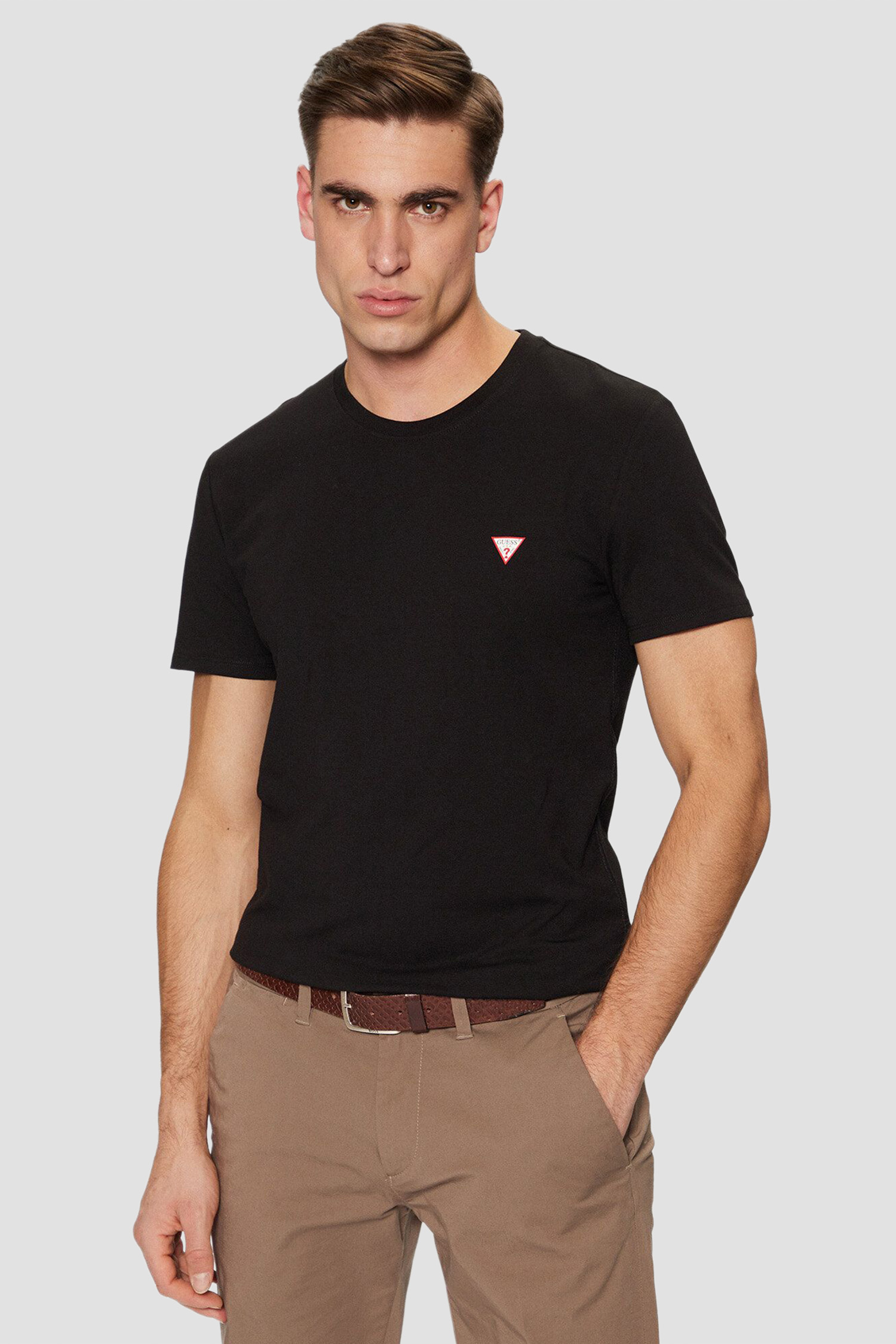 Мужская черная футболка Guess M2YI24.J1314;JBLK
