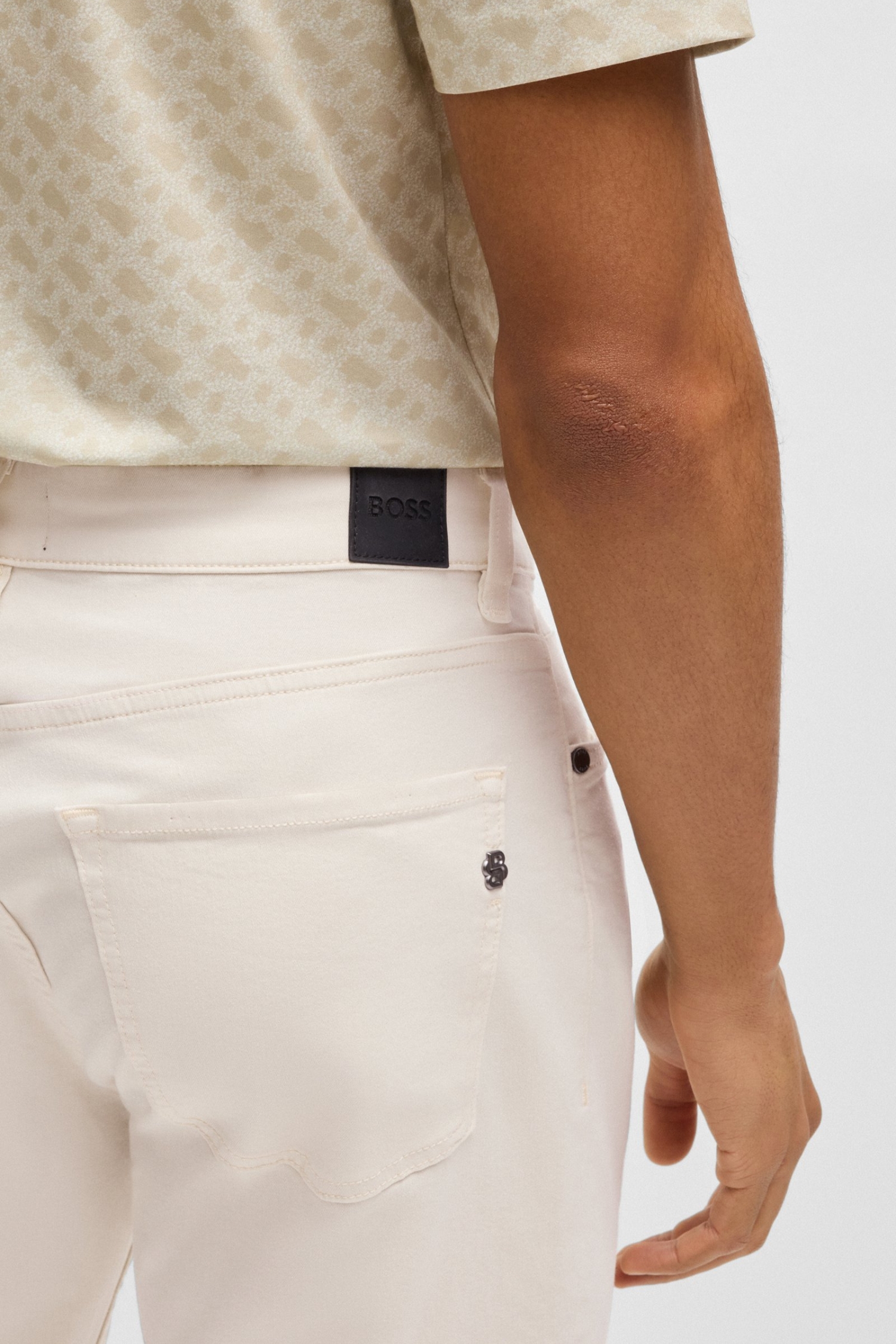 Мужские белые джинсы BOSS 50539018;131