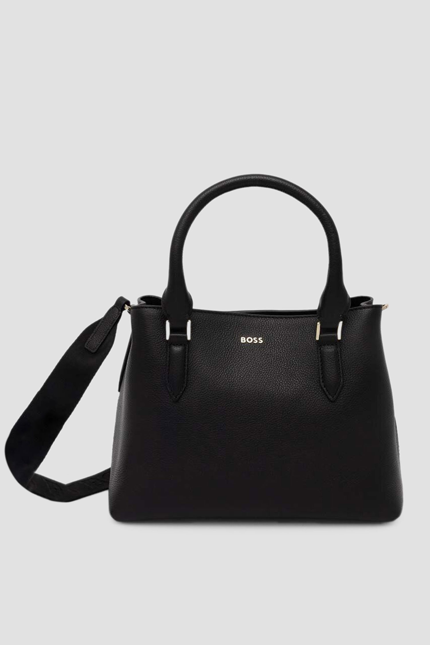 Женская черная кожаная сумка BOSS 50523290;001