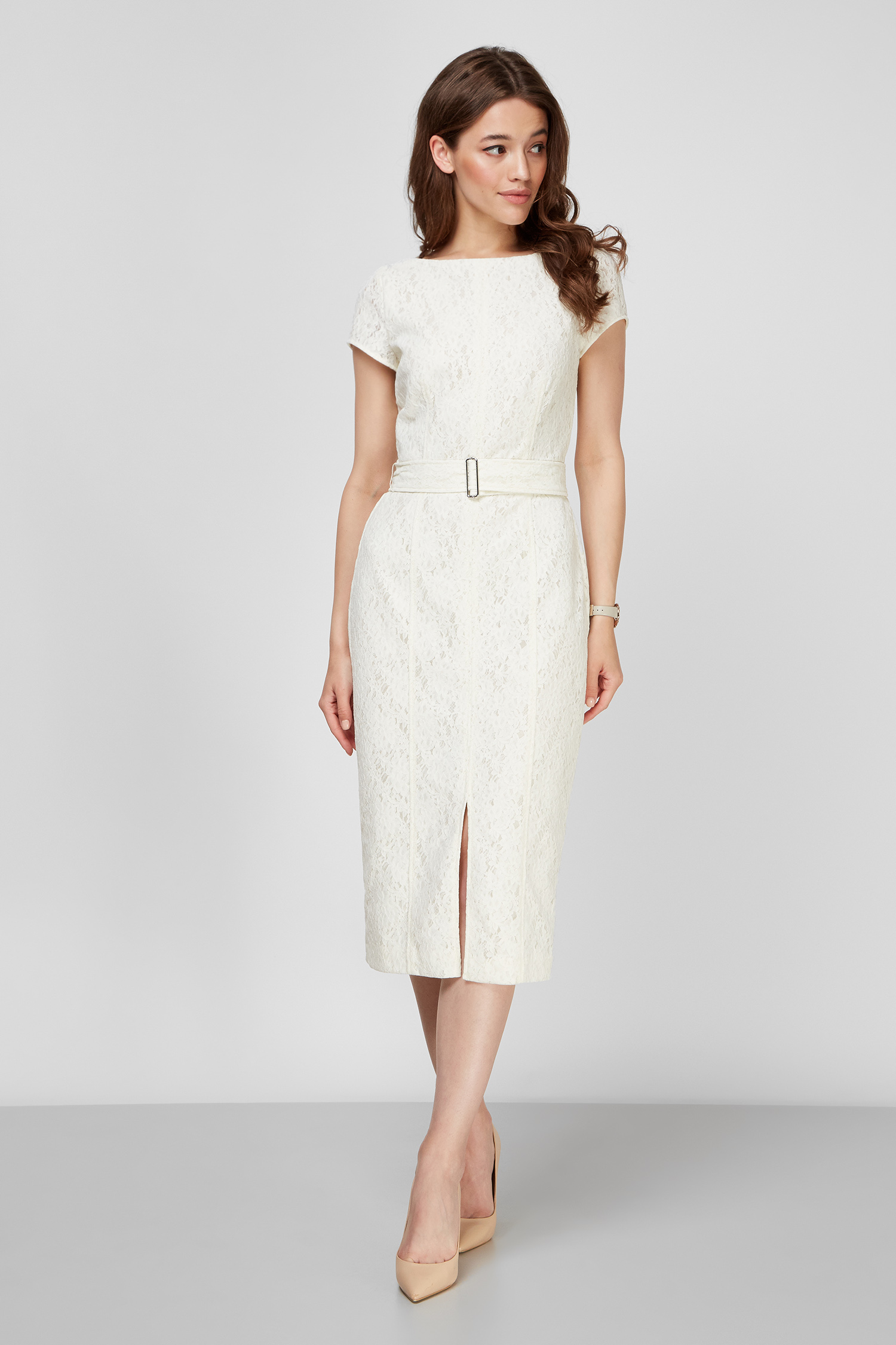 Женское белое платье BOSS 50453439;118