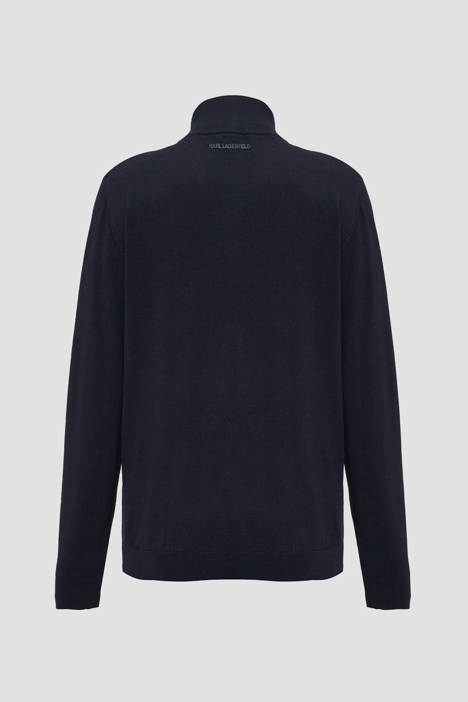 Мужской темно-синий шерстяной кардиган Karl Lagerfeld 544399.655004;690