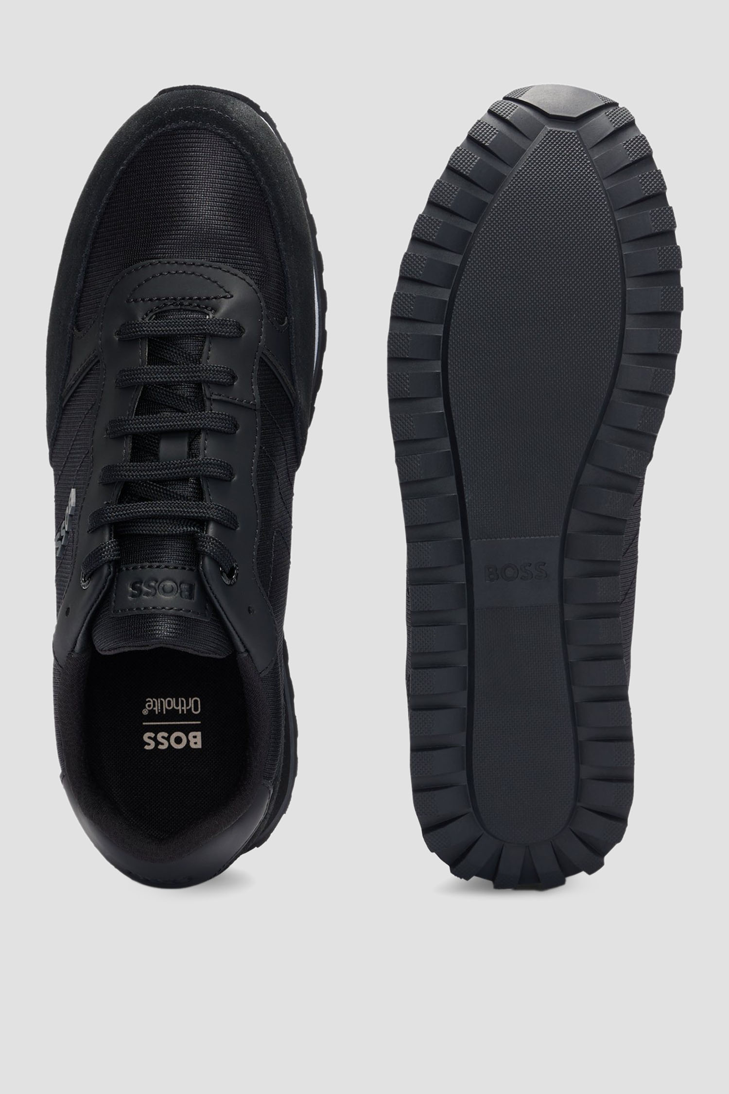 Мужские черные кроссовки BOSS 50498133;001