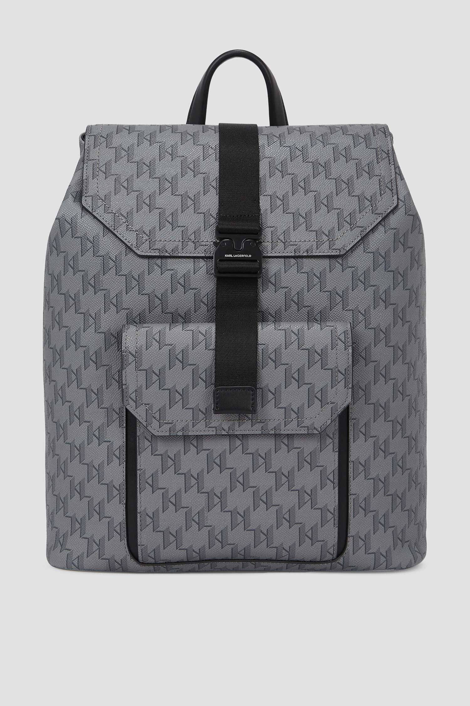 Мужской серый рюкзак с узором Karl Lagerfeld A2M30161;1LZ