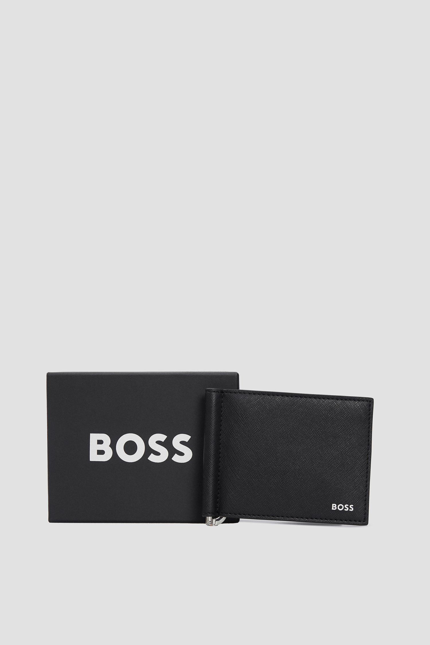 Мужской черный кожаный кошелек BOSS 50536716;001