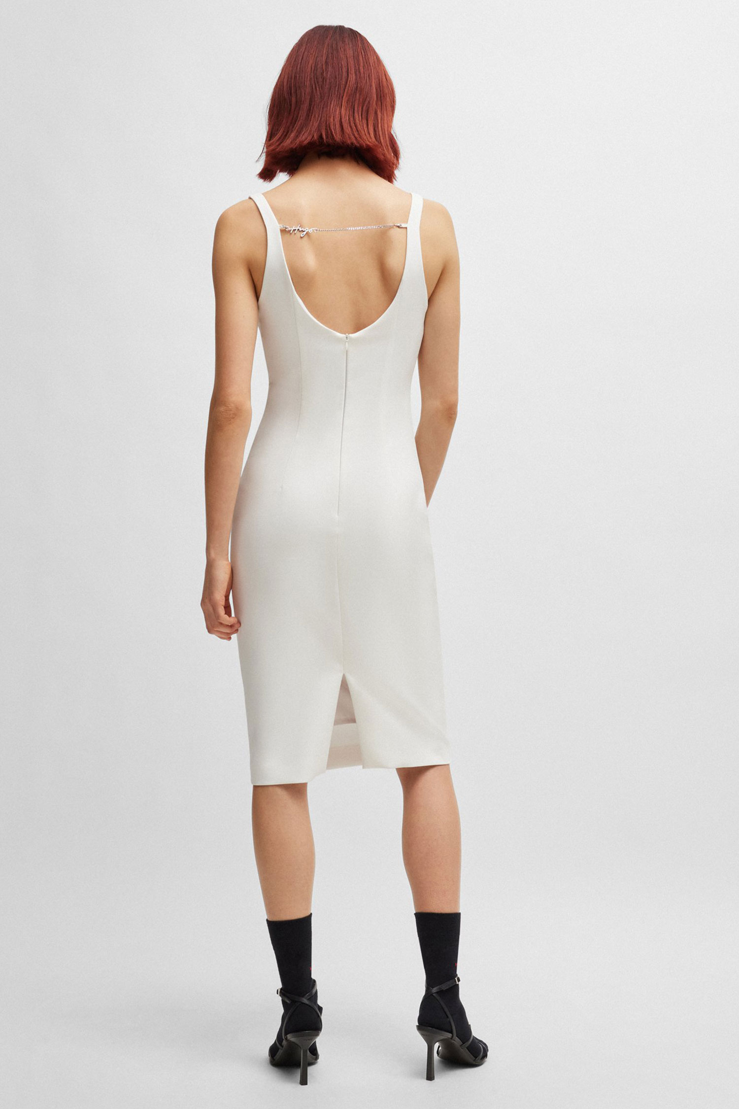 Женское белое платье HUGO 50511458;102