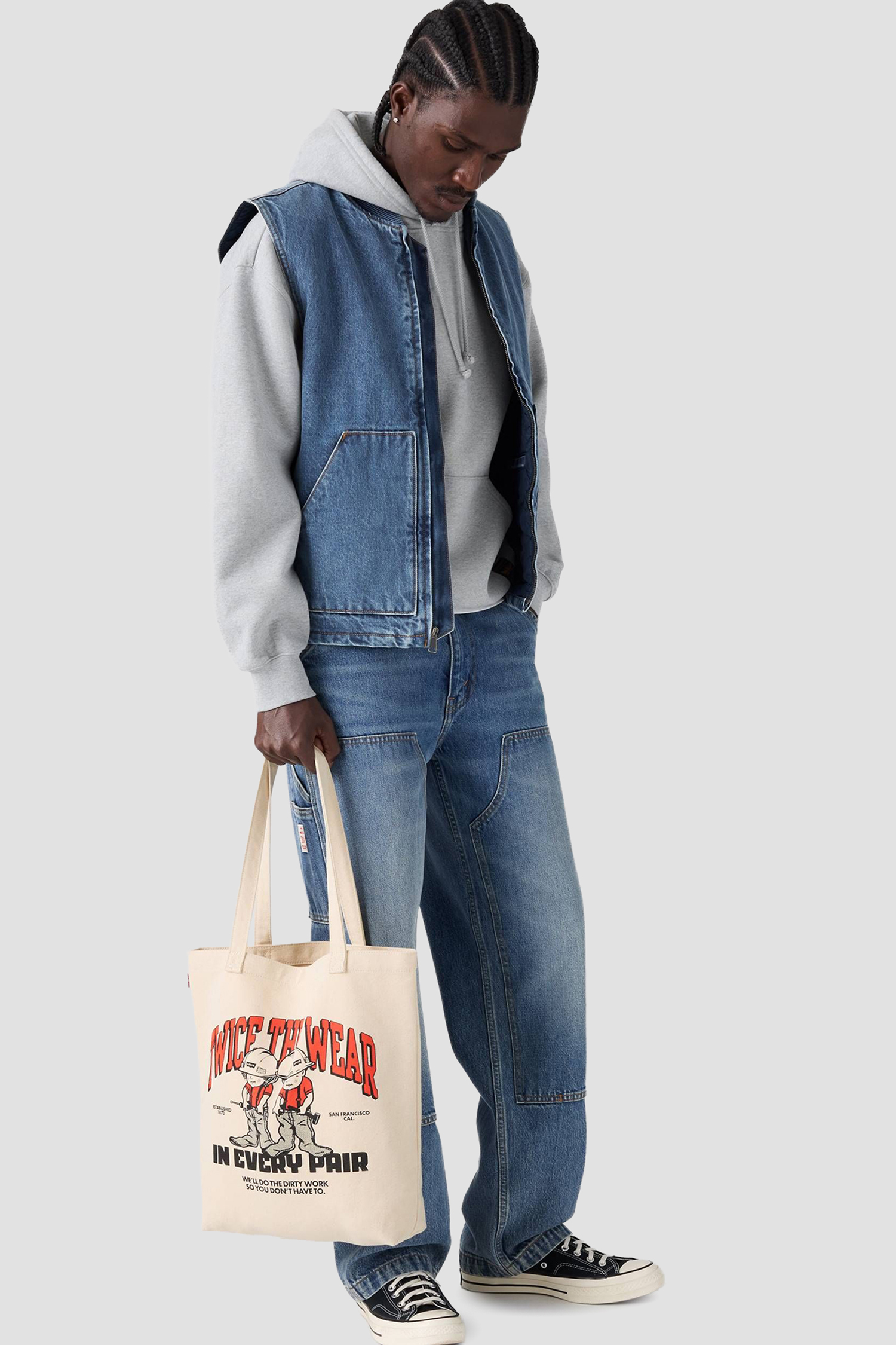 Мужской белый шоппер Levi’s® 007YK;0000