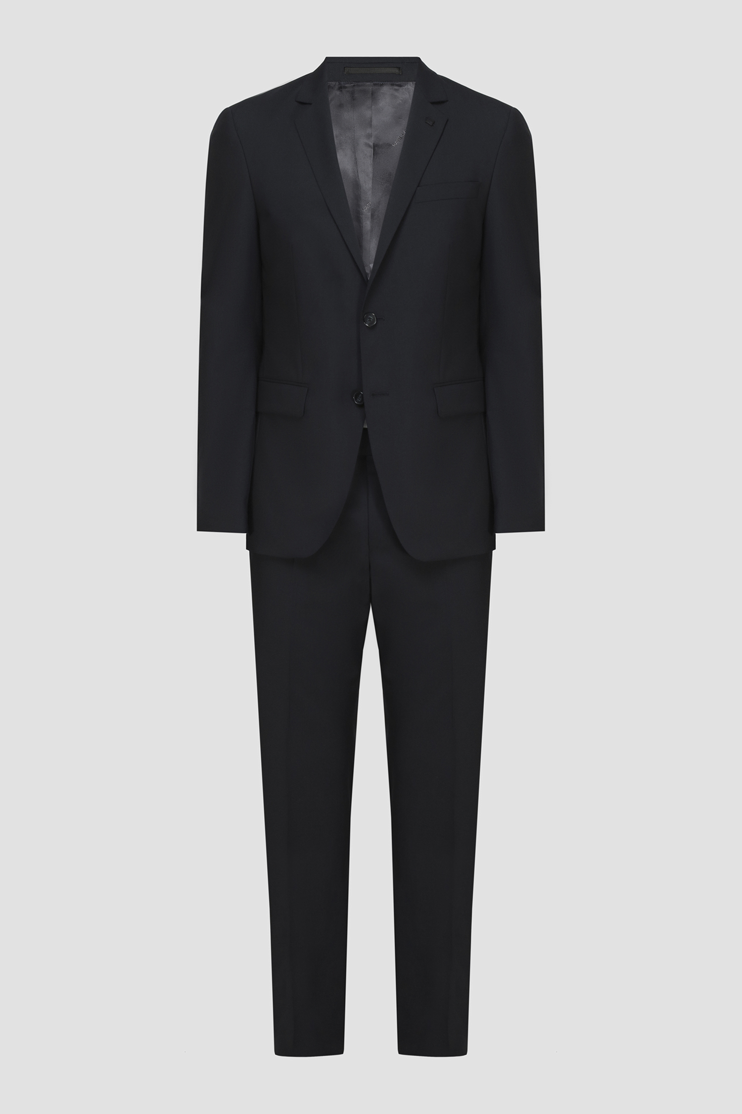 Мужской темно-синий шерстяной костюм (пиджак, брюки) Karl Lagerfeld 500099.155200К;690