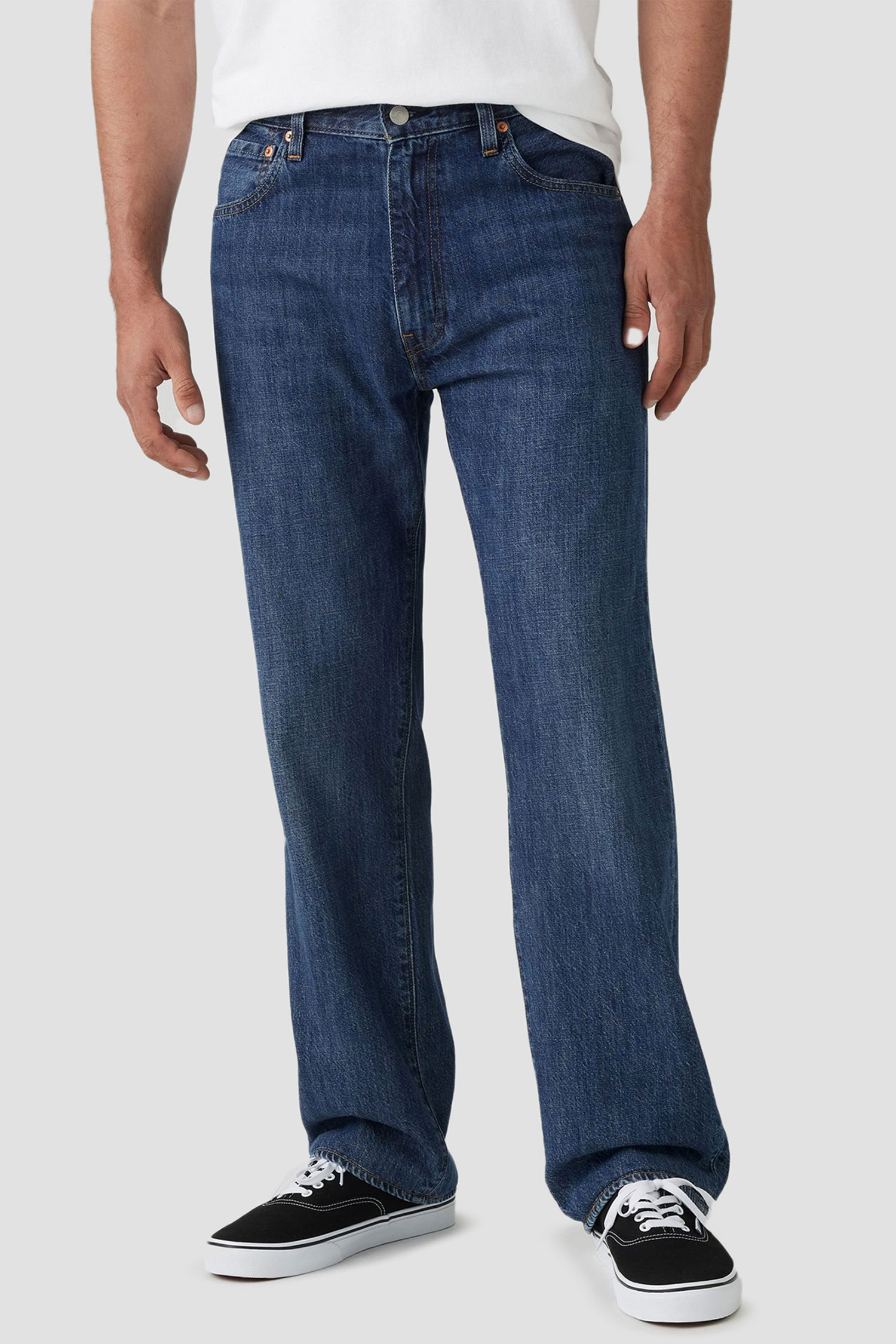 Чоловічі темно-сині джинси 555™ Relaxed Straight Levi’s® 000LO;0011