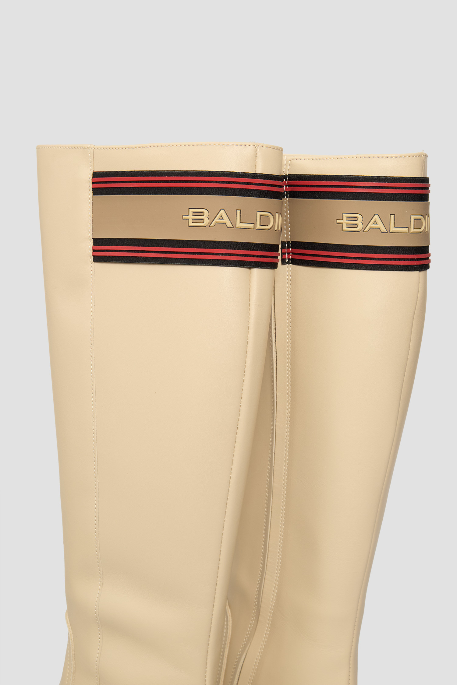 Женские бежевые кожаные сапоги BALDININI D6B550E1VTEL;9012