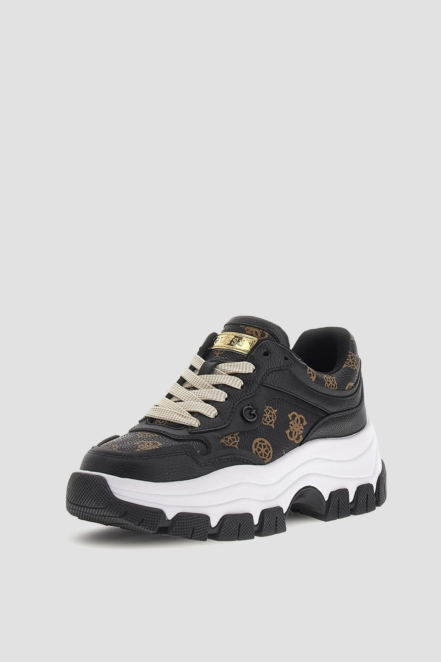 Женские черные кроссовки Guess FLPBR3.FAL12;BLKBR