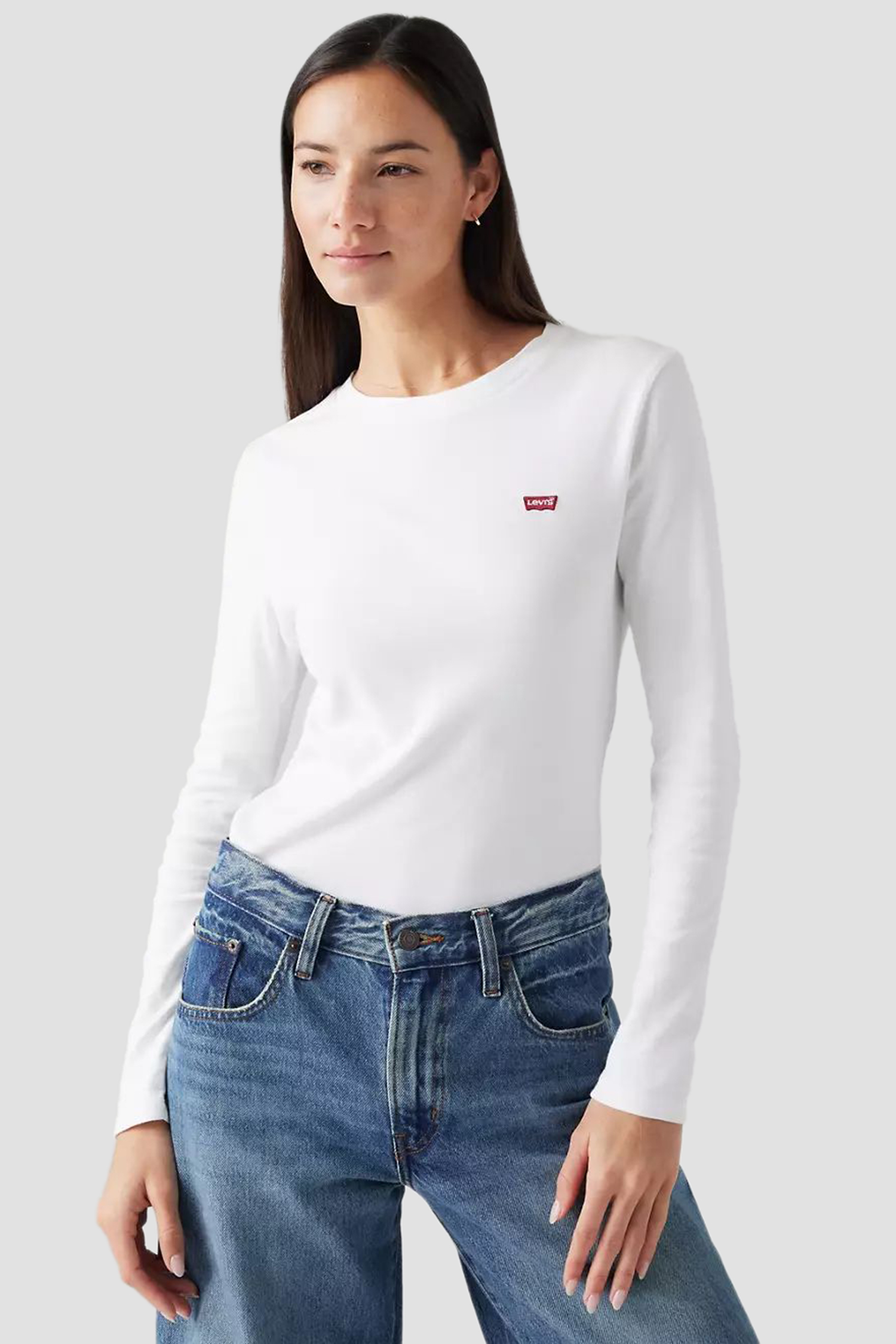 Женский белый лонгслив Levi’s® 000KL;0000