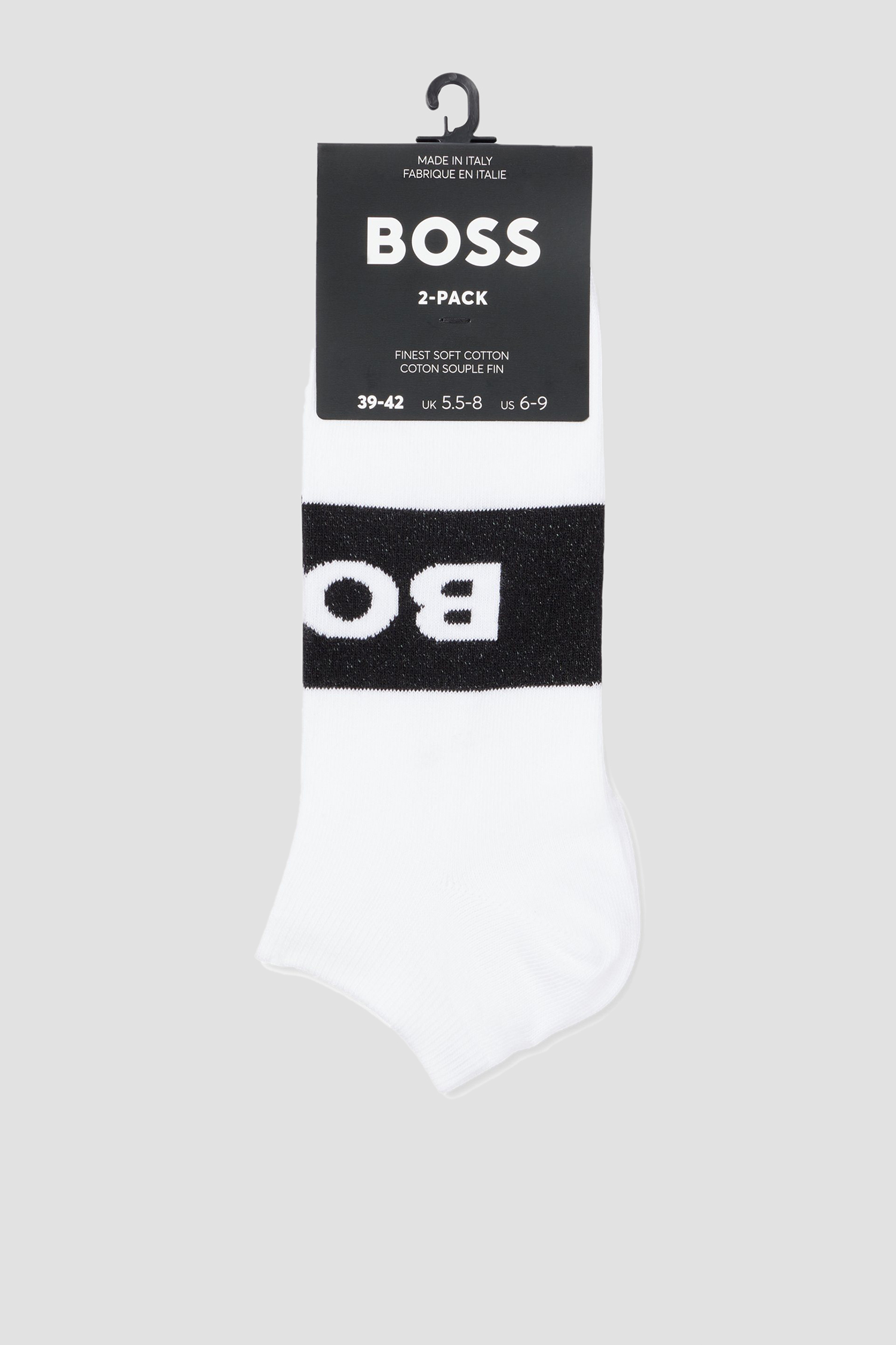 Чоловічі білі шкарпетки (2 пари) BOSS 50469720;100