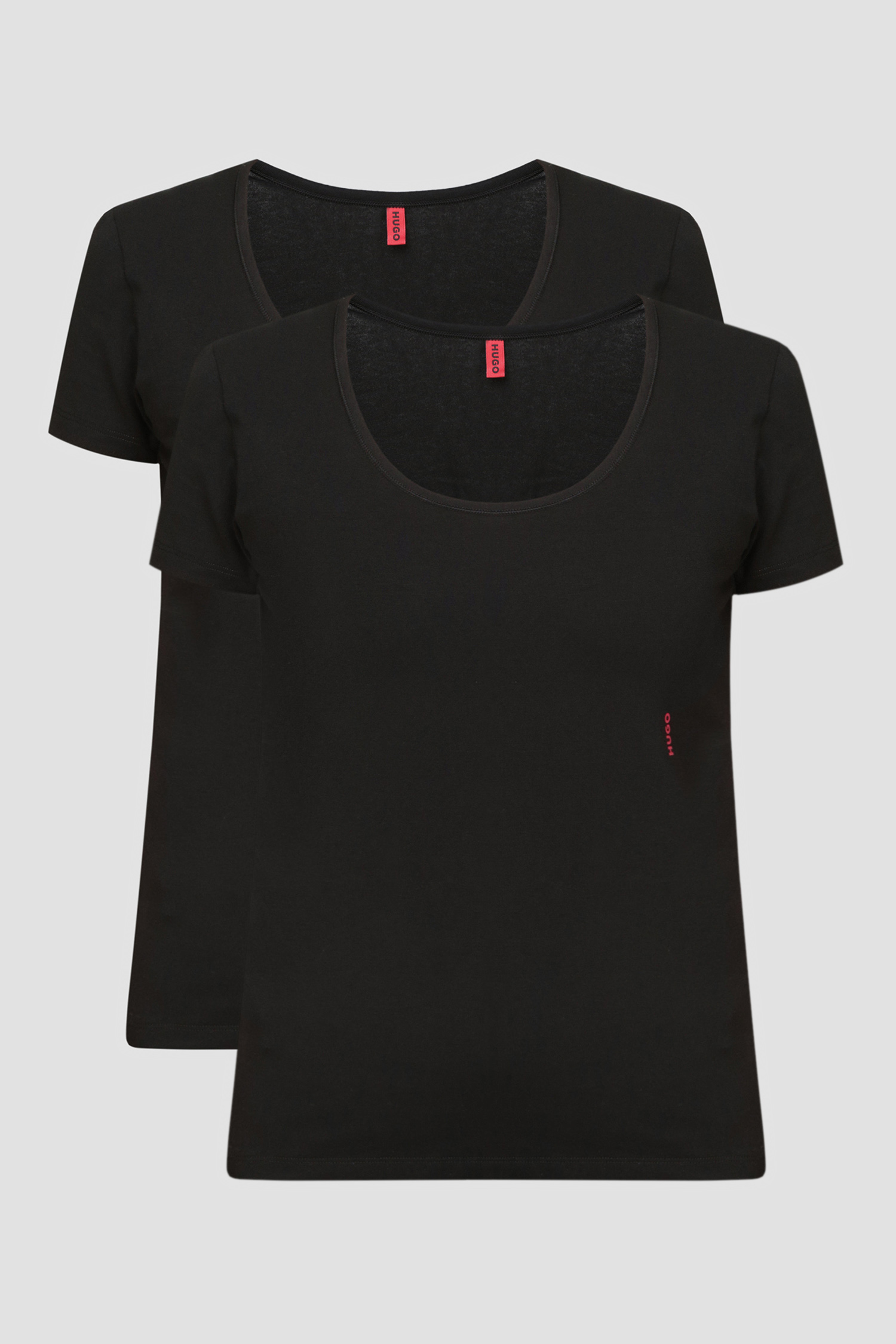 Женская черная футболка (2 шт) HUGO 50469660;001