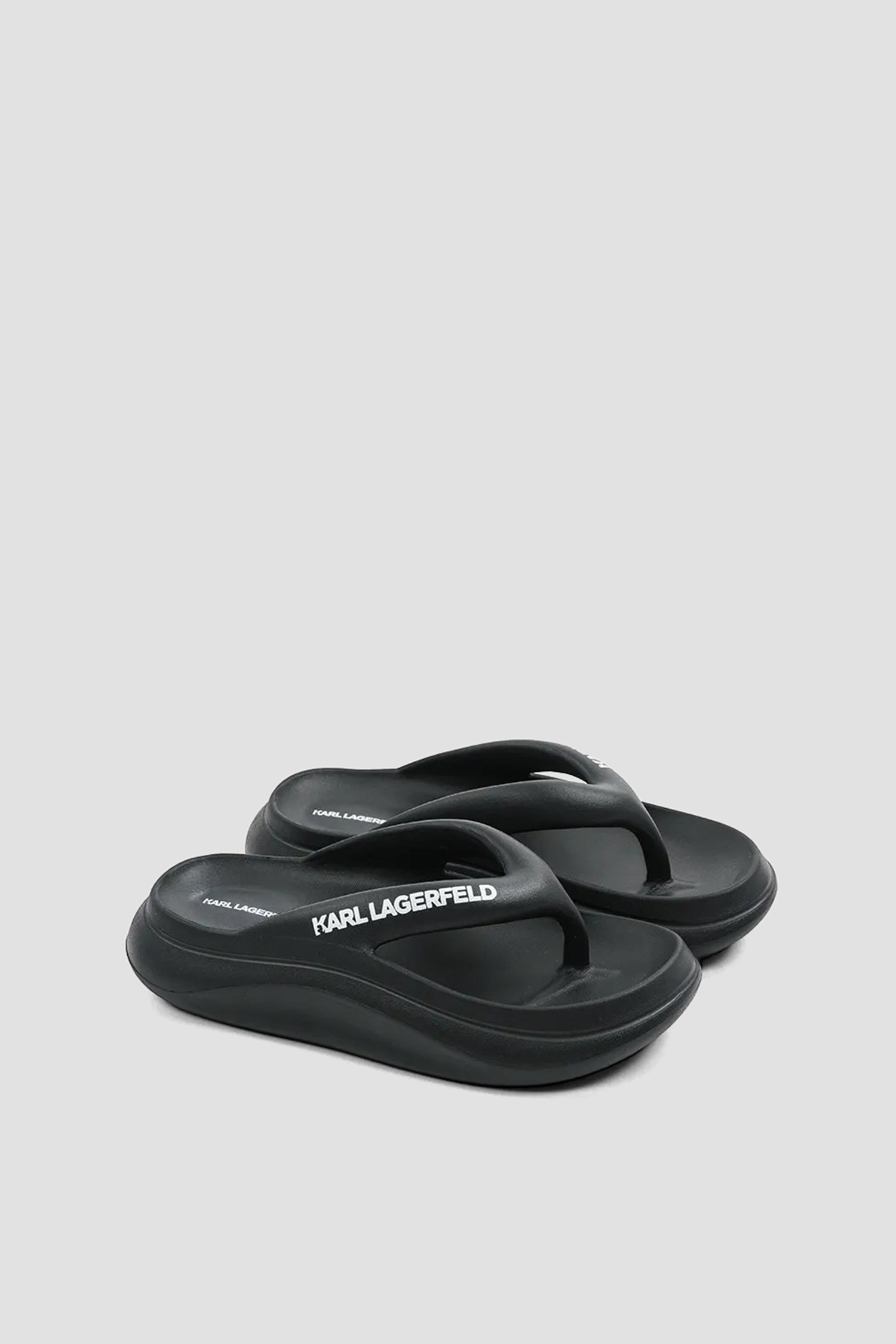 Женские черные вьетнамки Karl Lagerfeld KL85025;V00