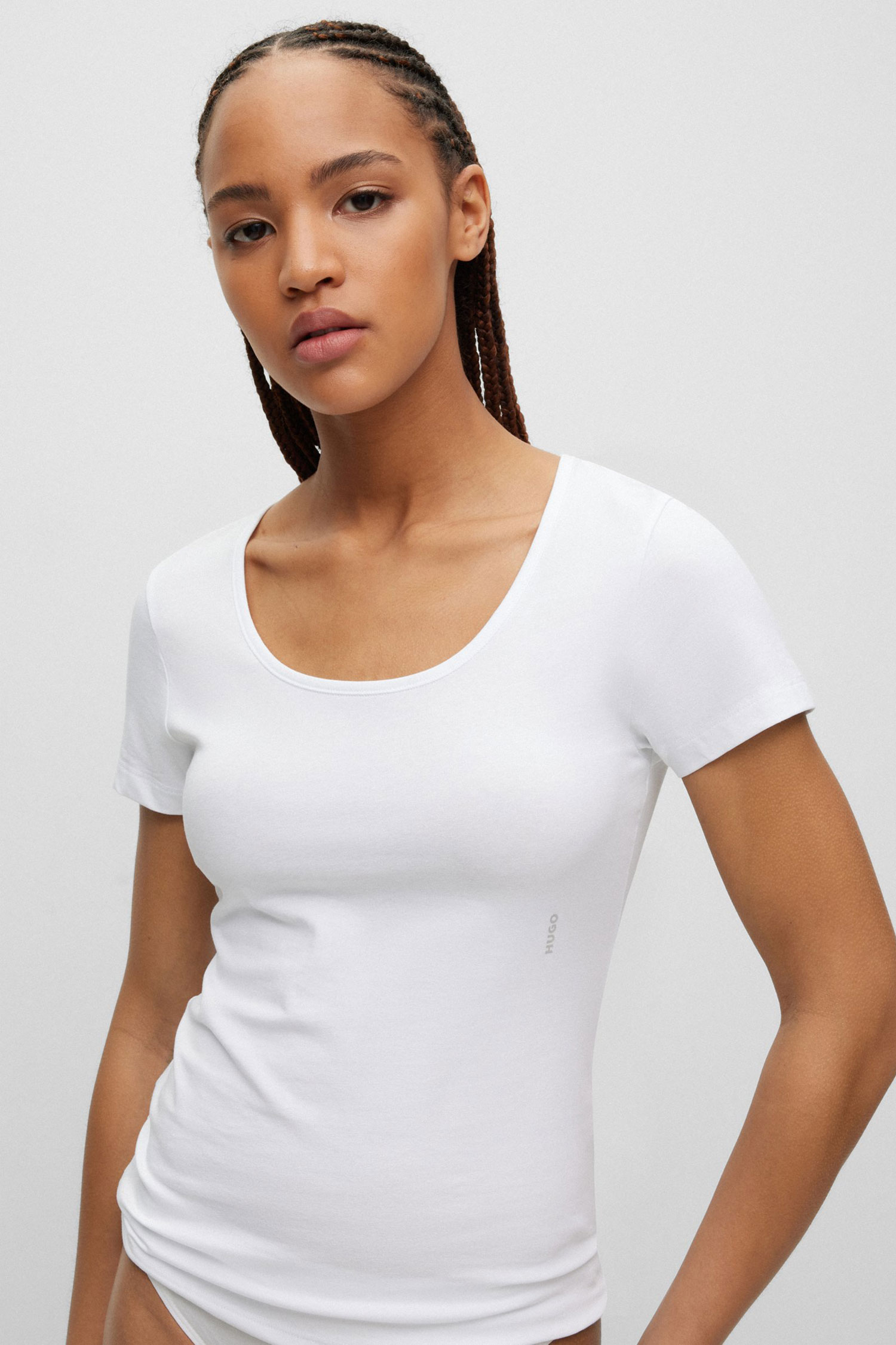 Женская белая футболка (2 шт) HUGO 50469660;100
