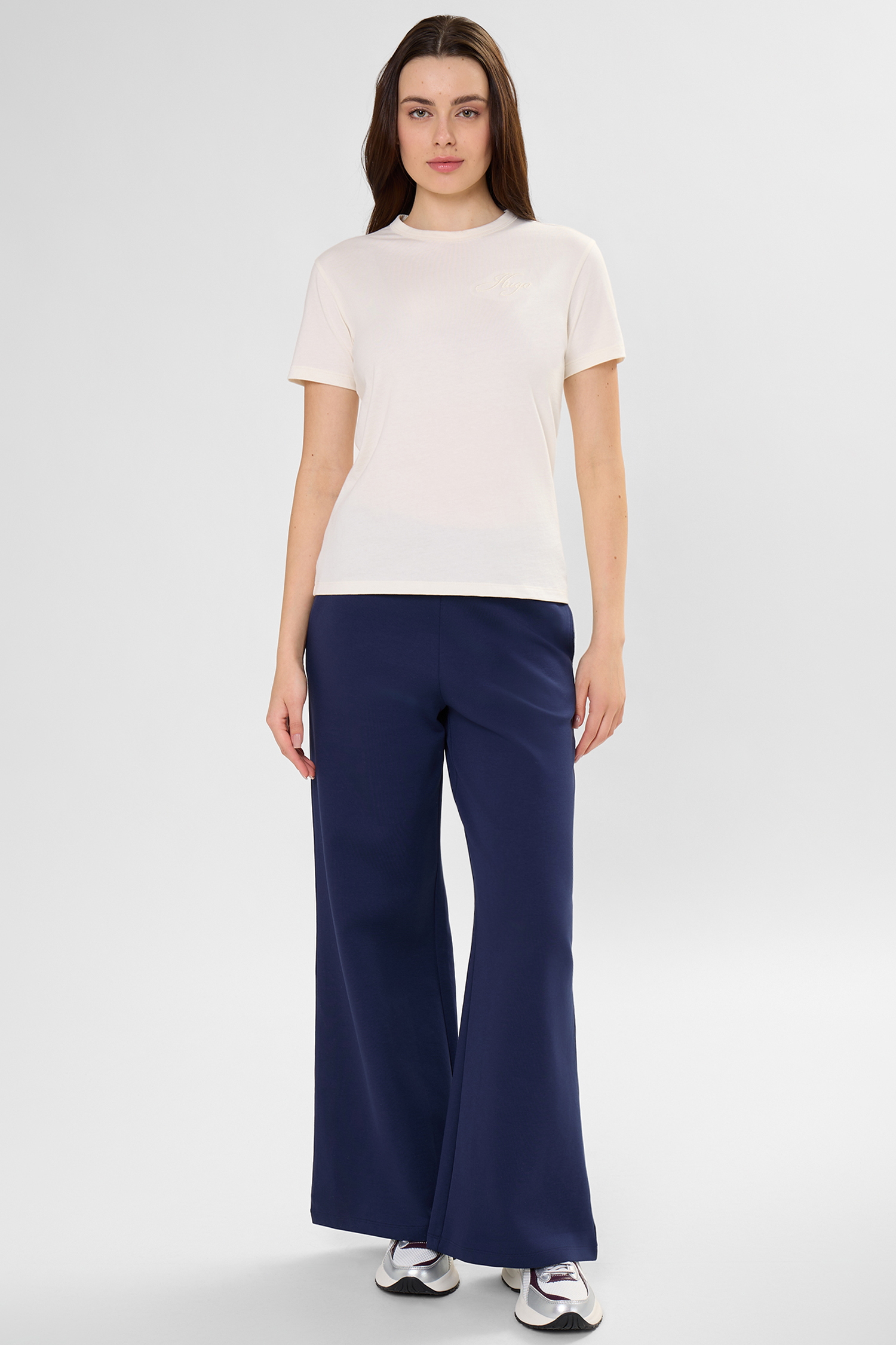 Женская белая футболка HUGO 50561233;115