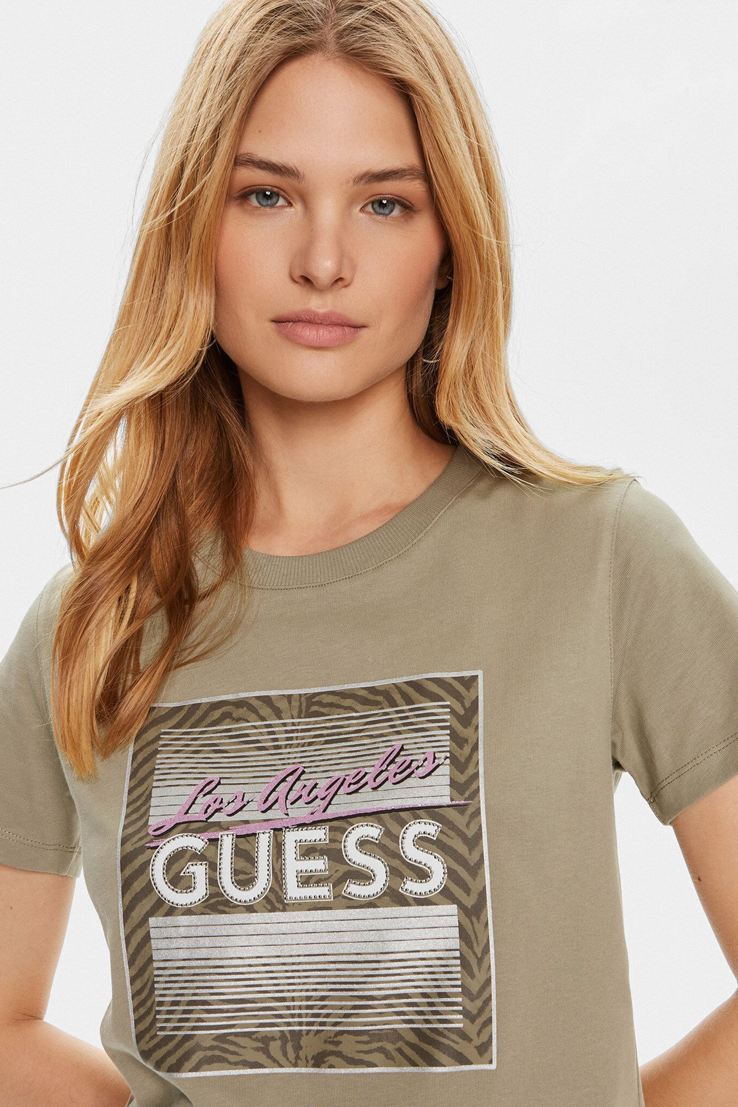 Жіноча зелена футболка Guess W4YI17.I3Z14;G9D5
