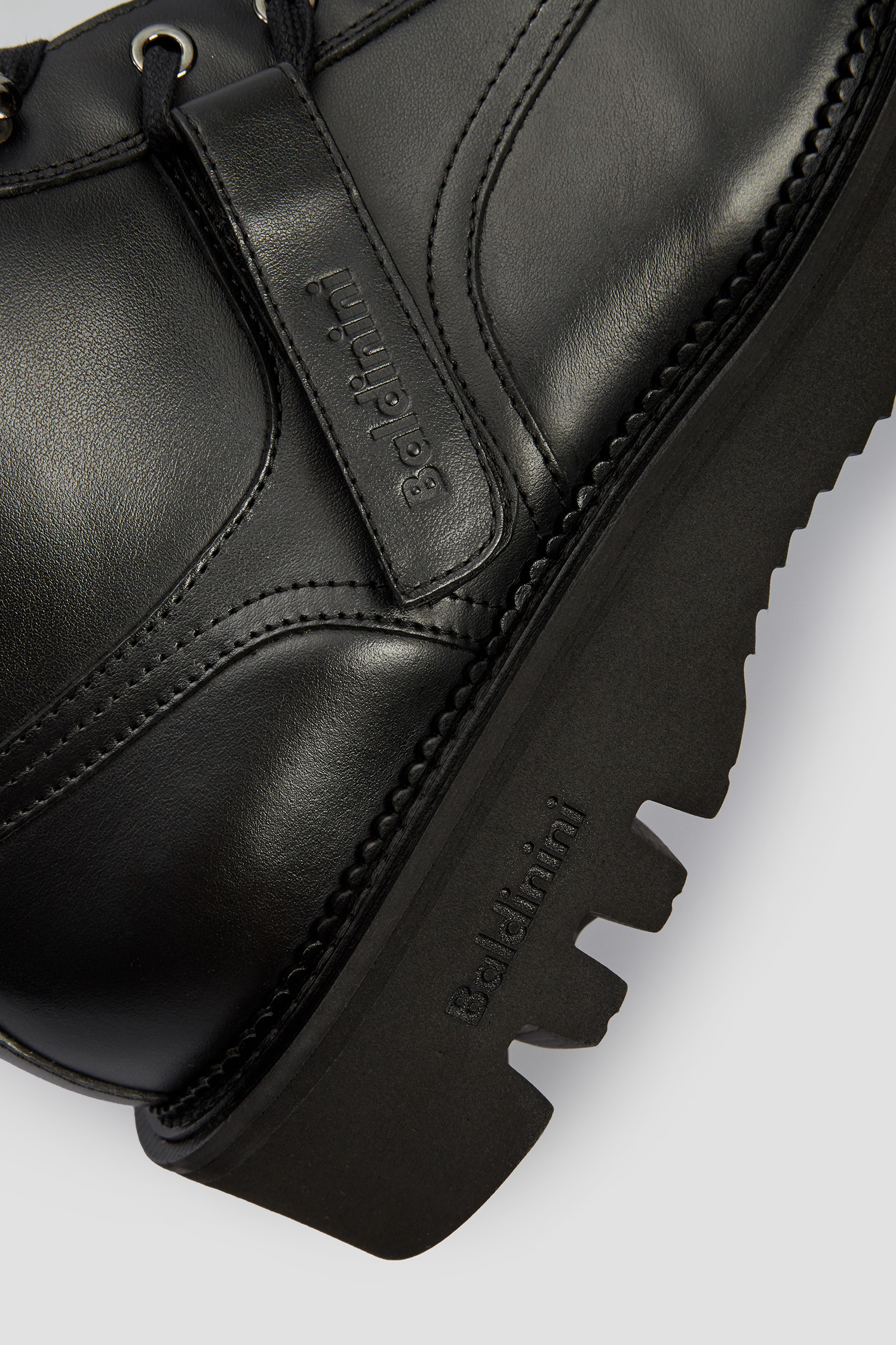 Мужские черные кожаные ботинки BALDININI U2B738MWNK;NENE