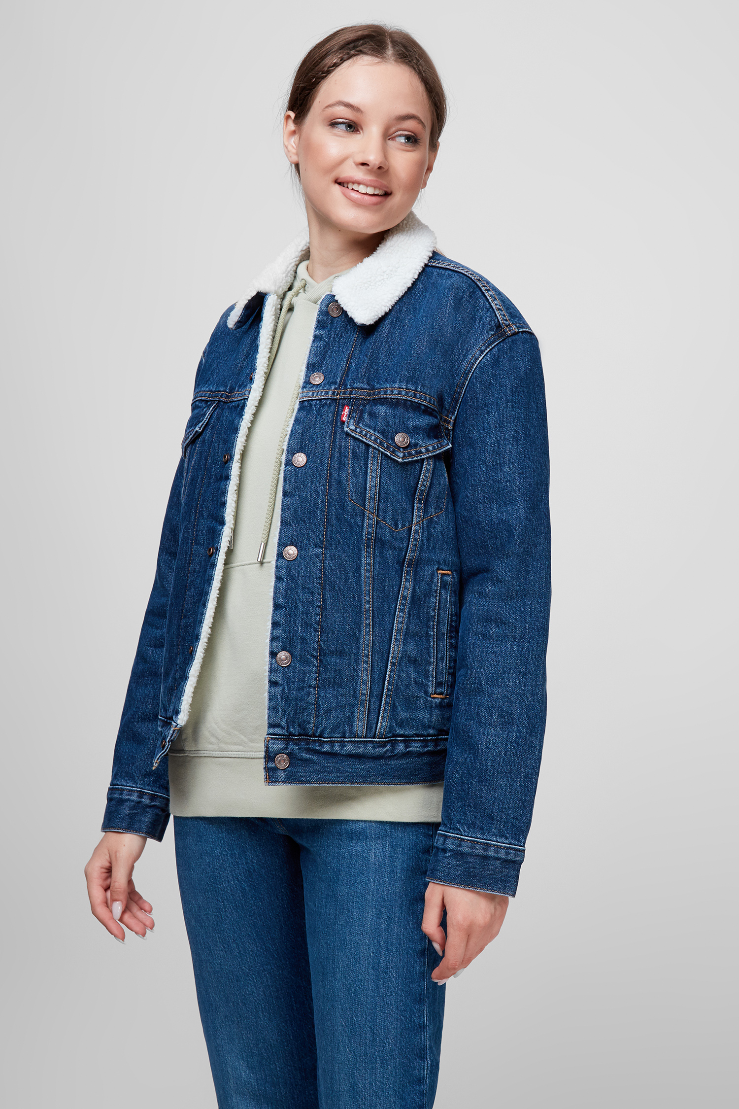 Синяя джинсовая куртка для девушек Levi’s® 36137;0034