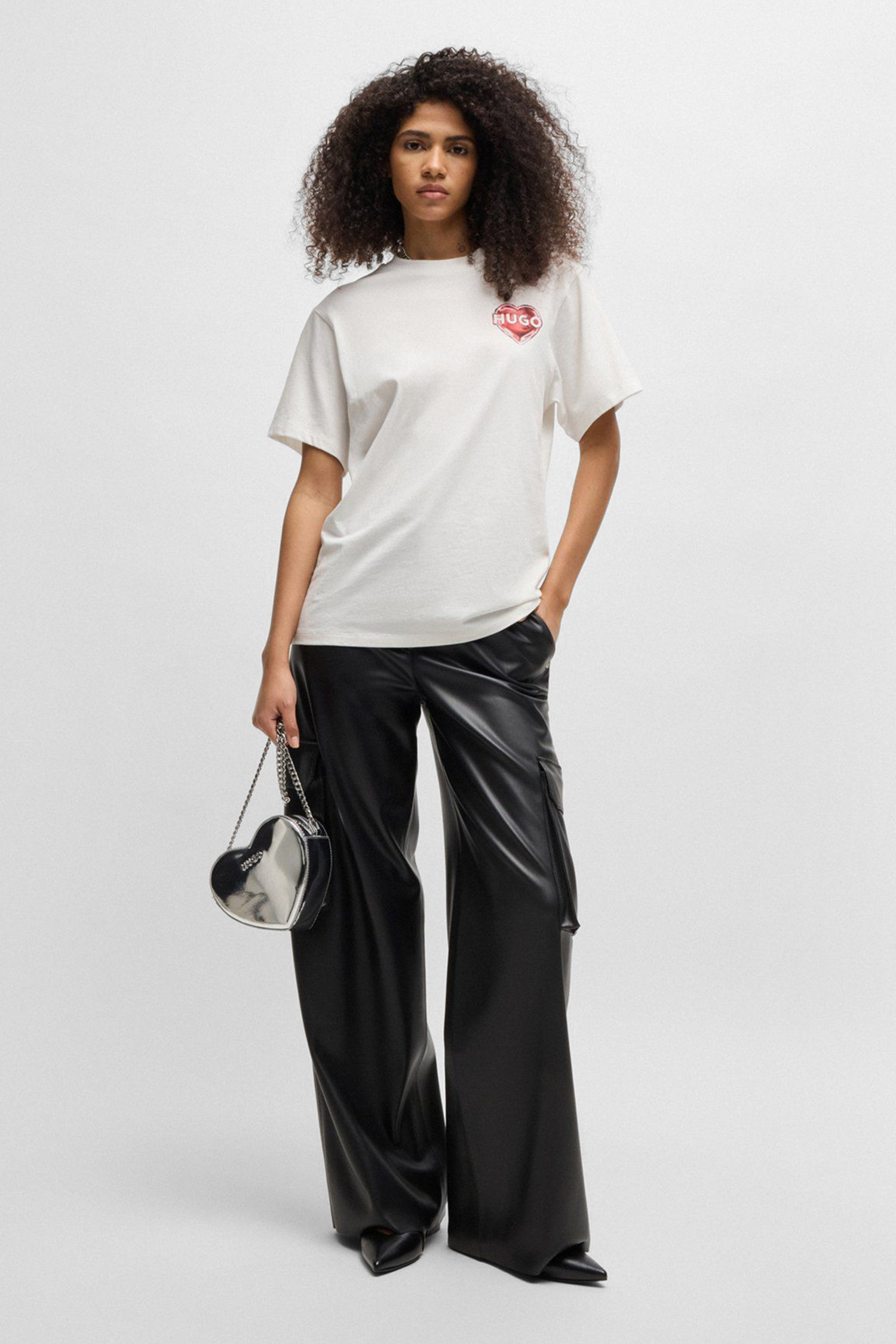 Жіноча біла футболка HUGO 50534545;102