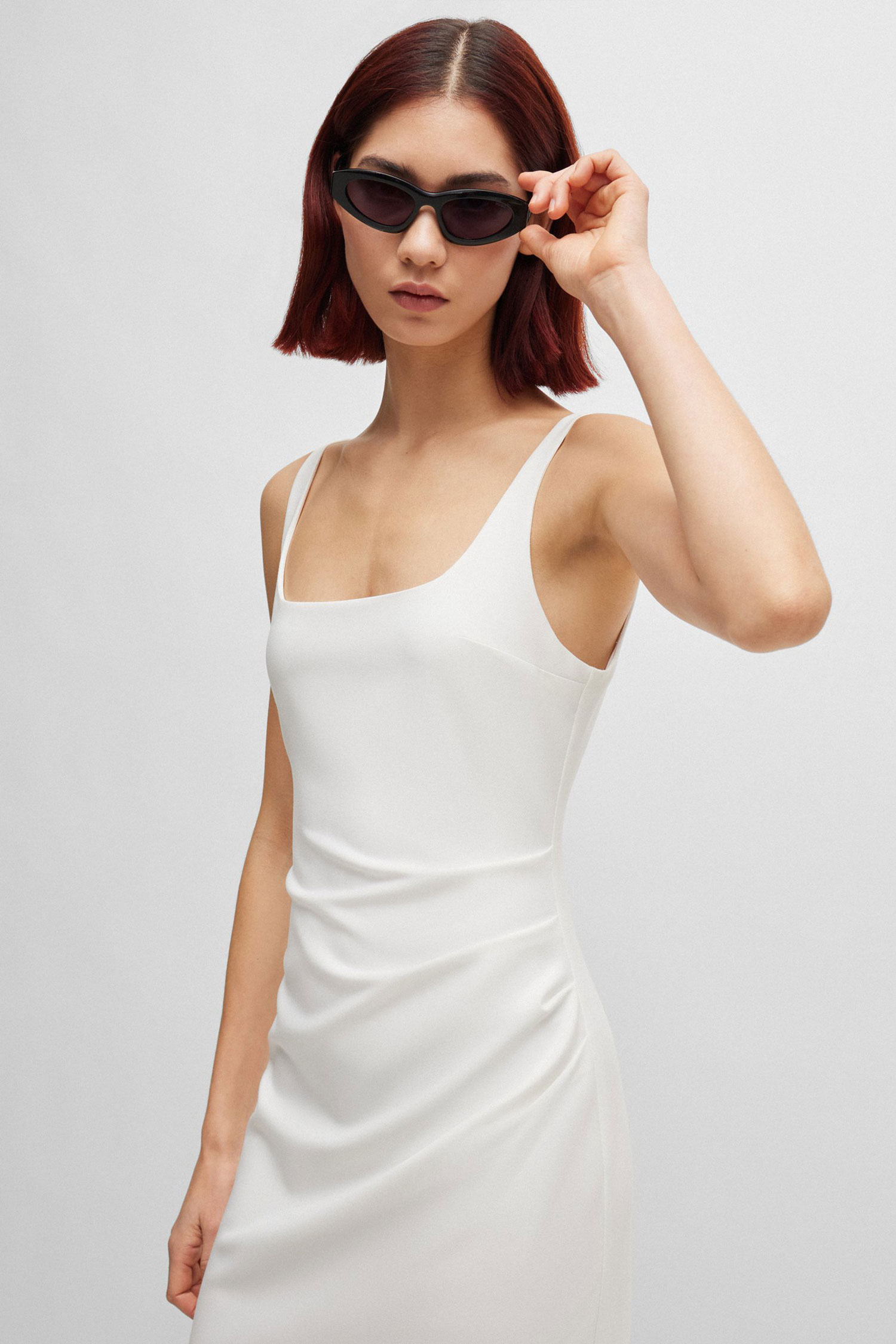 Женское белое платье HUGO 50511458;102