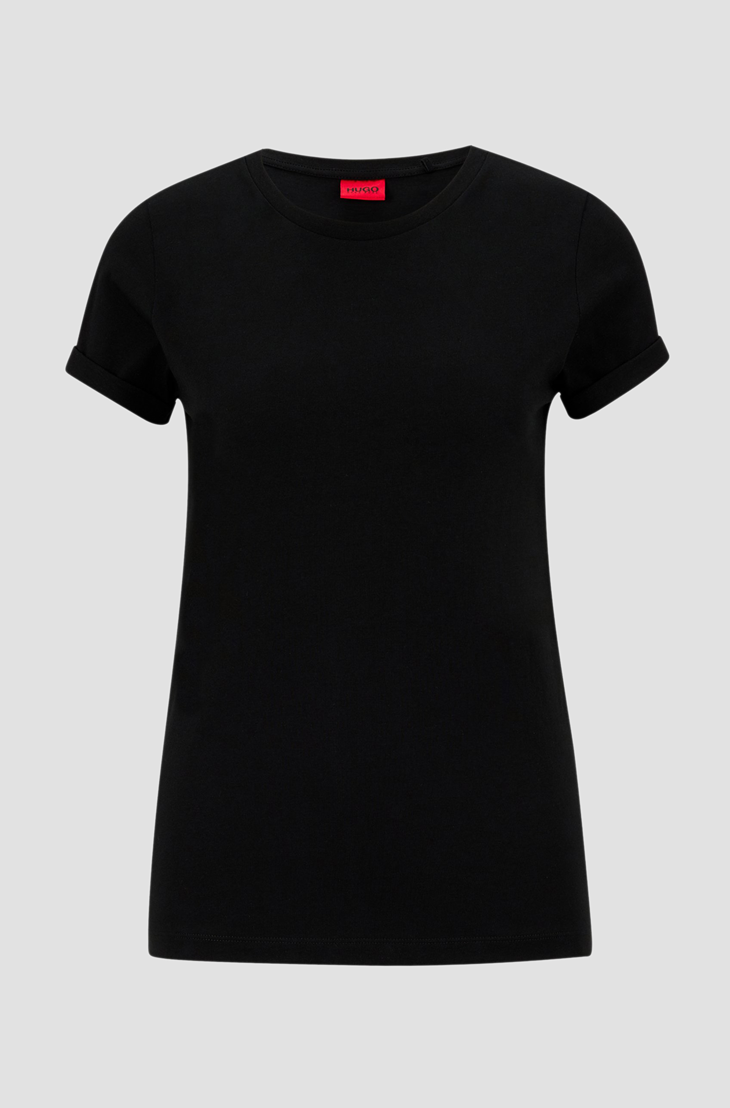 Женская черная футболка HUGO 50417212;001