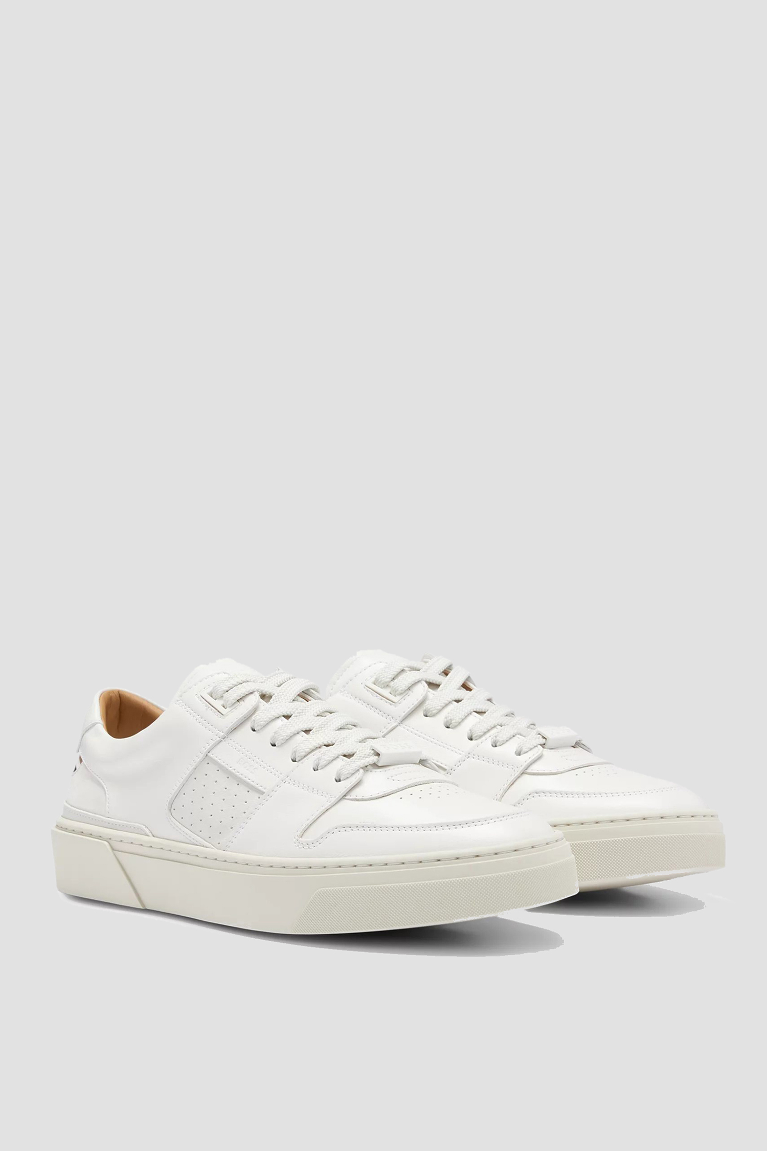 Чоловічі білі шкіряні снікерси BOSS 50490846;112