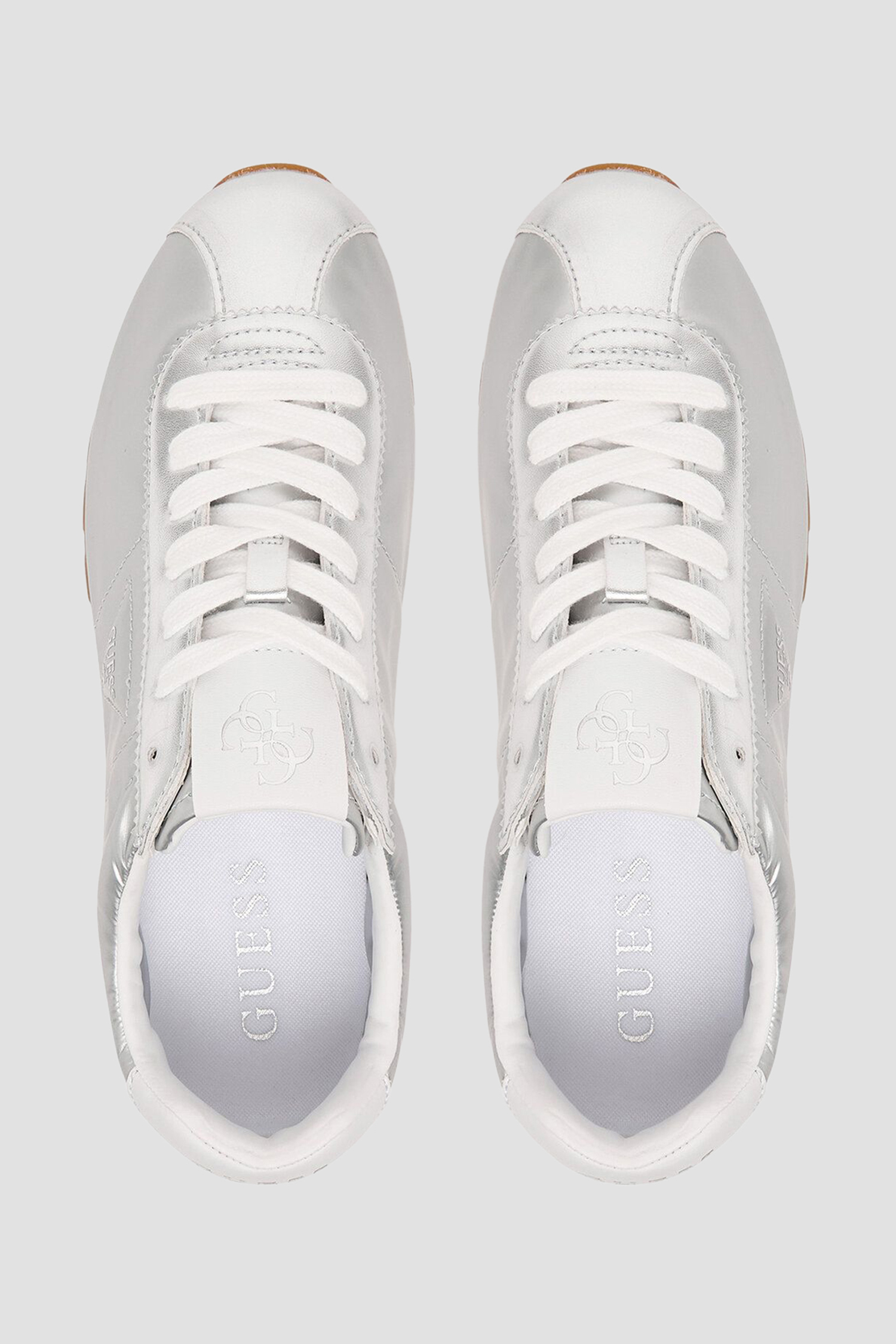 Женские серебристые кроссовки Guess FLPTH2.FAM12;SILVE