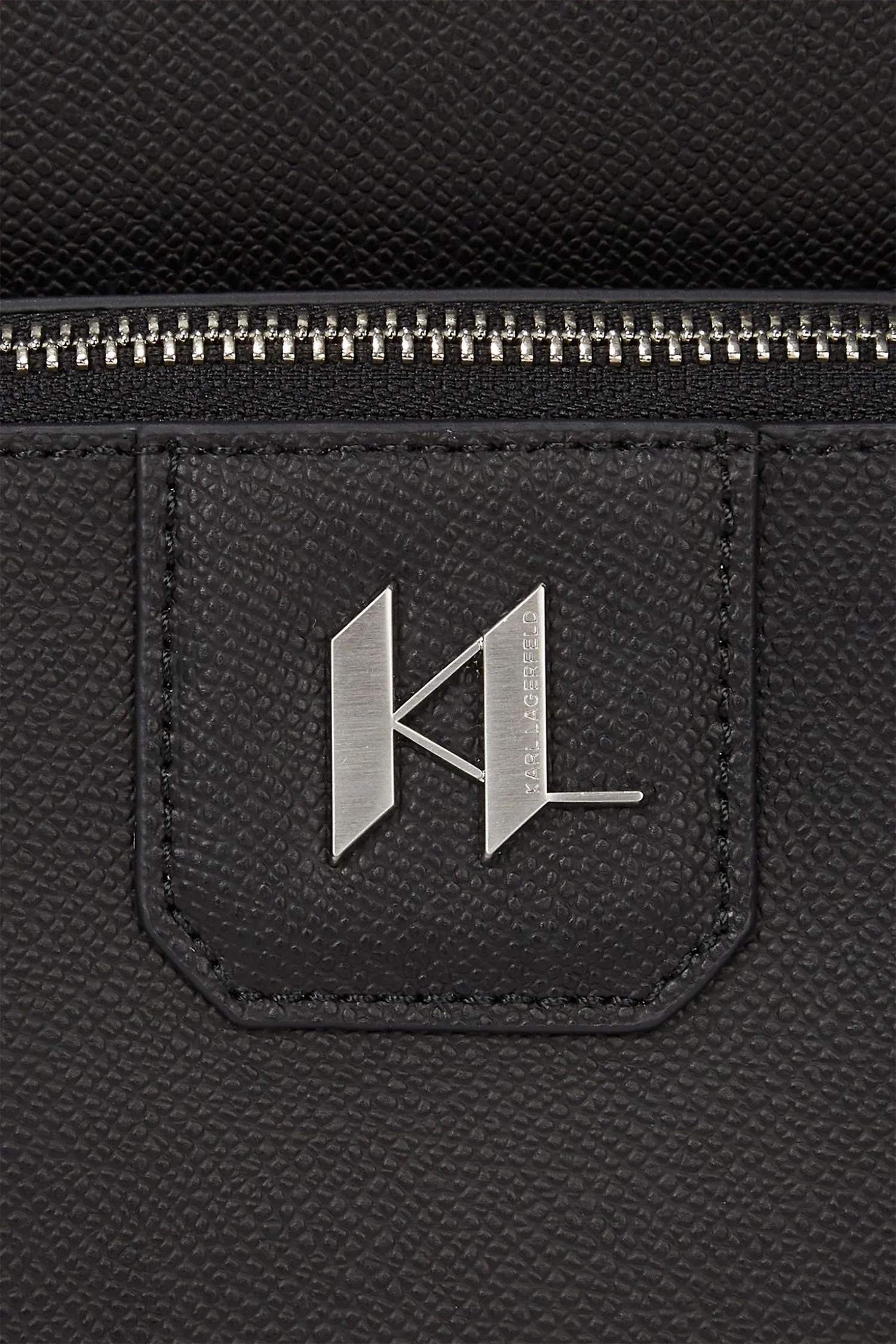 Чоловічий чорний шкіряний рюкзак Karl Lagerfeld A1M30096;999