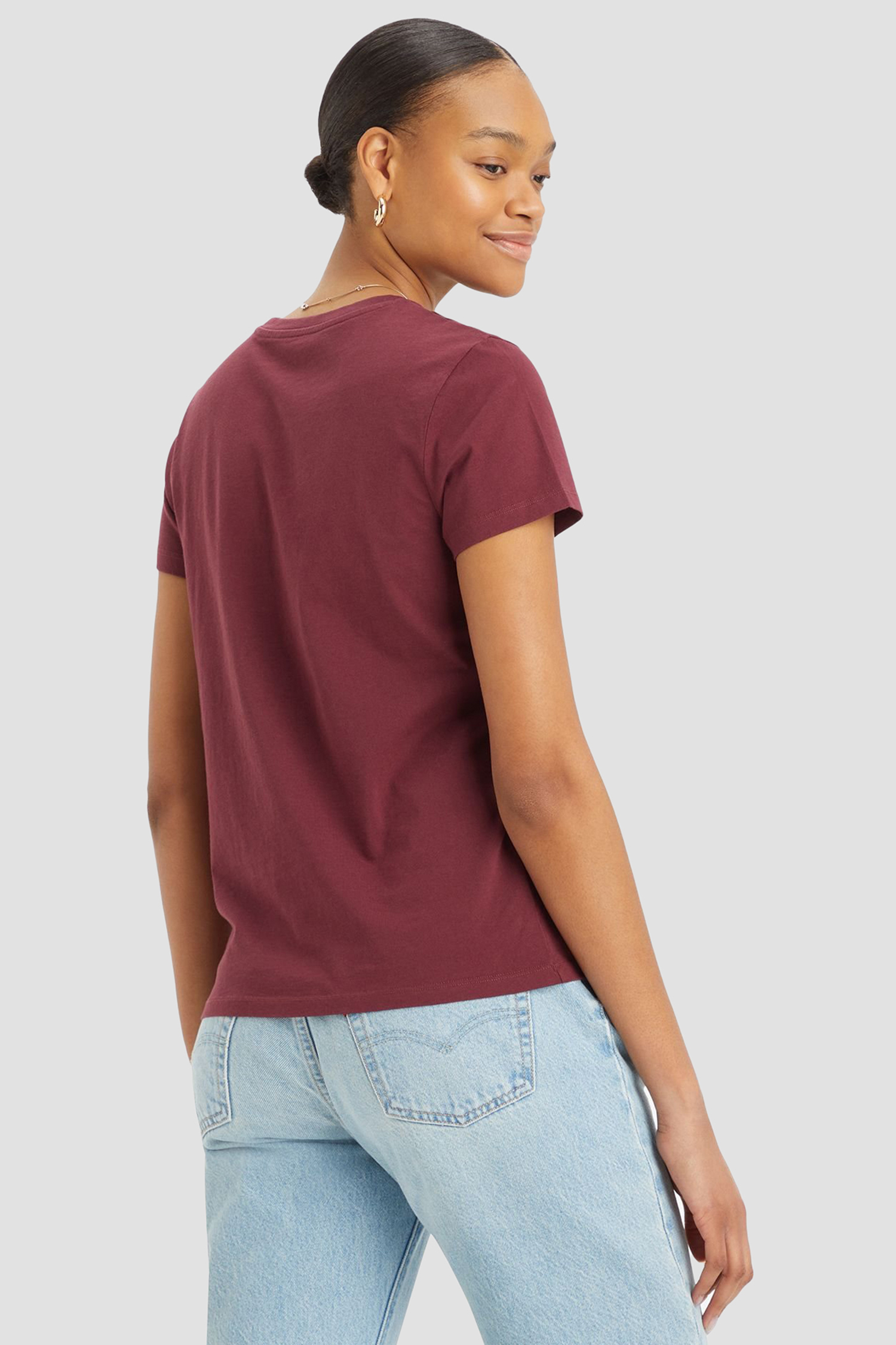 Женская бордовая футболка Levi’s® 17369;2776